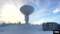 A photo of an antenna dedicated for use by China at Sweden's Esrange Space Center, as published by China's Institute of Remote Sensing and Digital Earth (RADI). The image is dated 2016, but VOA could not verify its authenticity.