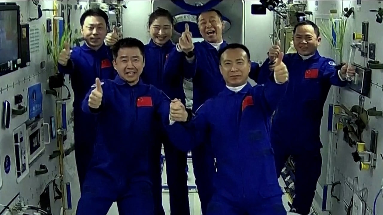 China’s Shenzhou 15 astronauts arrive at Tiangong Space Station on historic mission