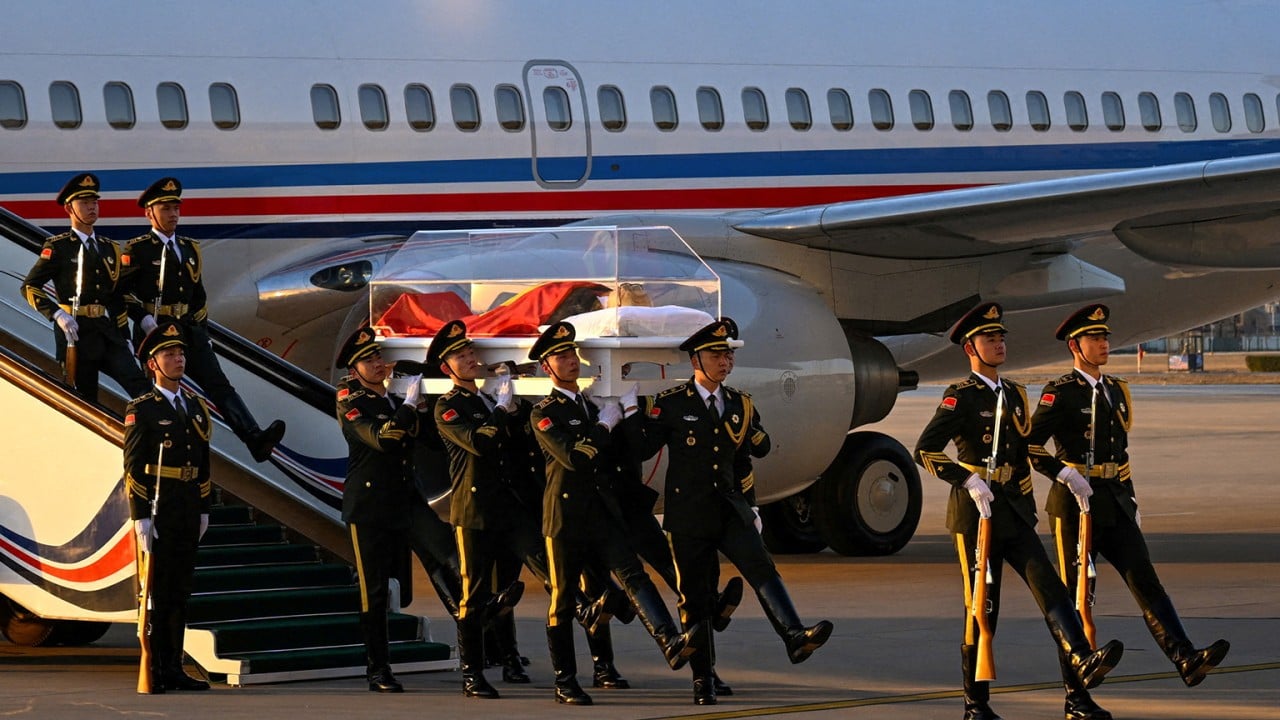 Chinese ex-leader Jiang Zemin’s body makes final journey to Beijing as China mourns