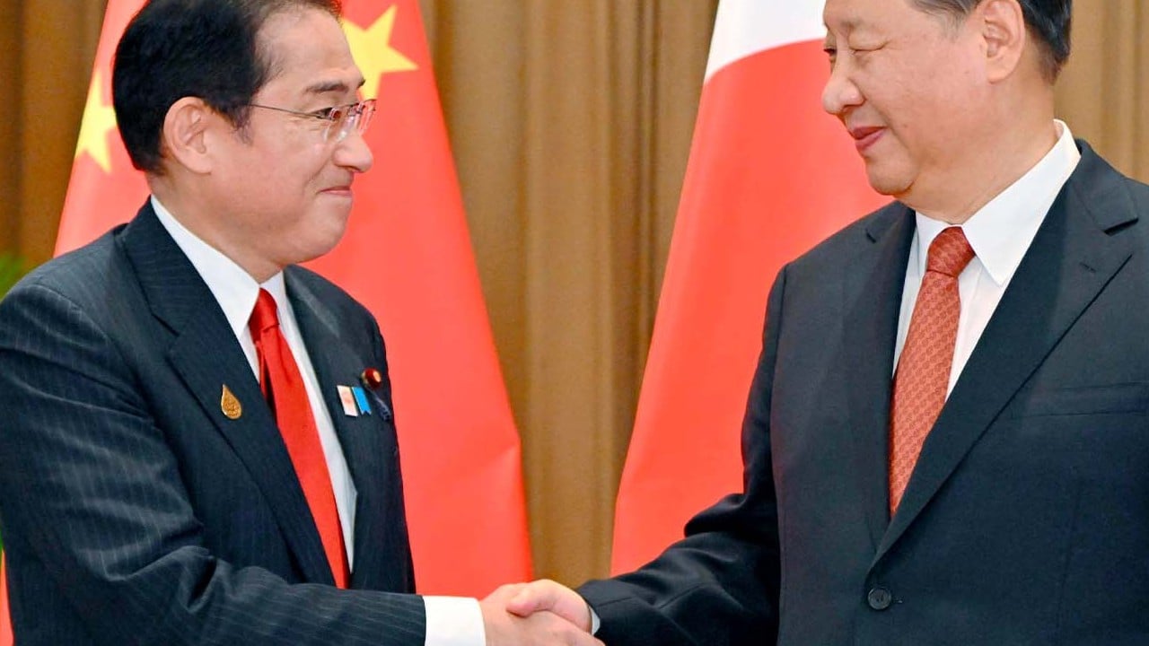 Japan’s foreign minister to visit China after leaders Fumio Kishida and Xi Jinping meet at Apec