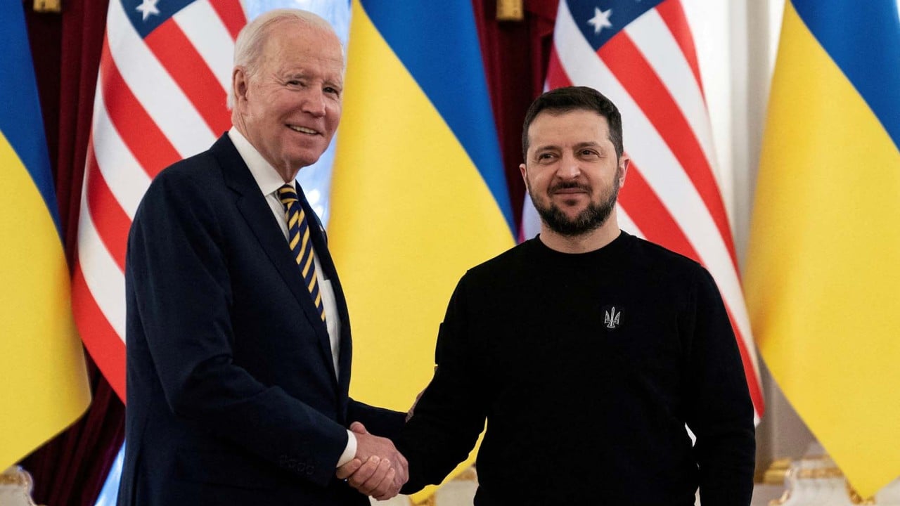 US president Joe Biden pledges more weapons for Ukraine on surprise visit to Kyiv