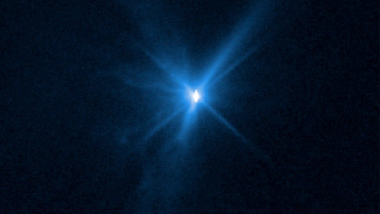 First images of Nasa’s ‘planetary defence’ test as Dart rams into asteroid Dimorphos