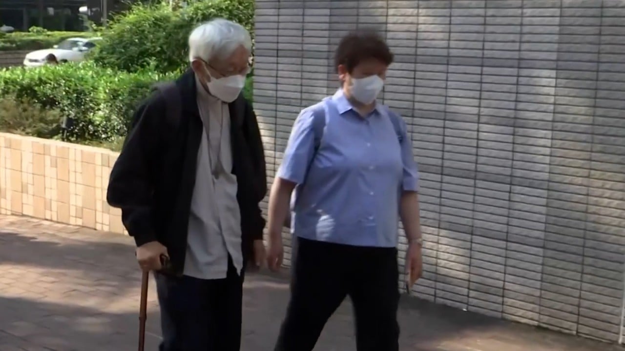 90-year-old retired cardinal Joseph Zen arrives for trial over role in protester relief fund