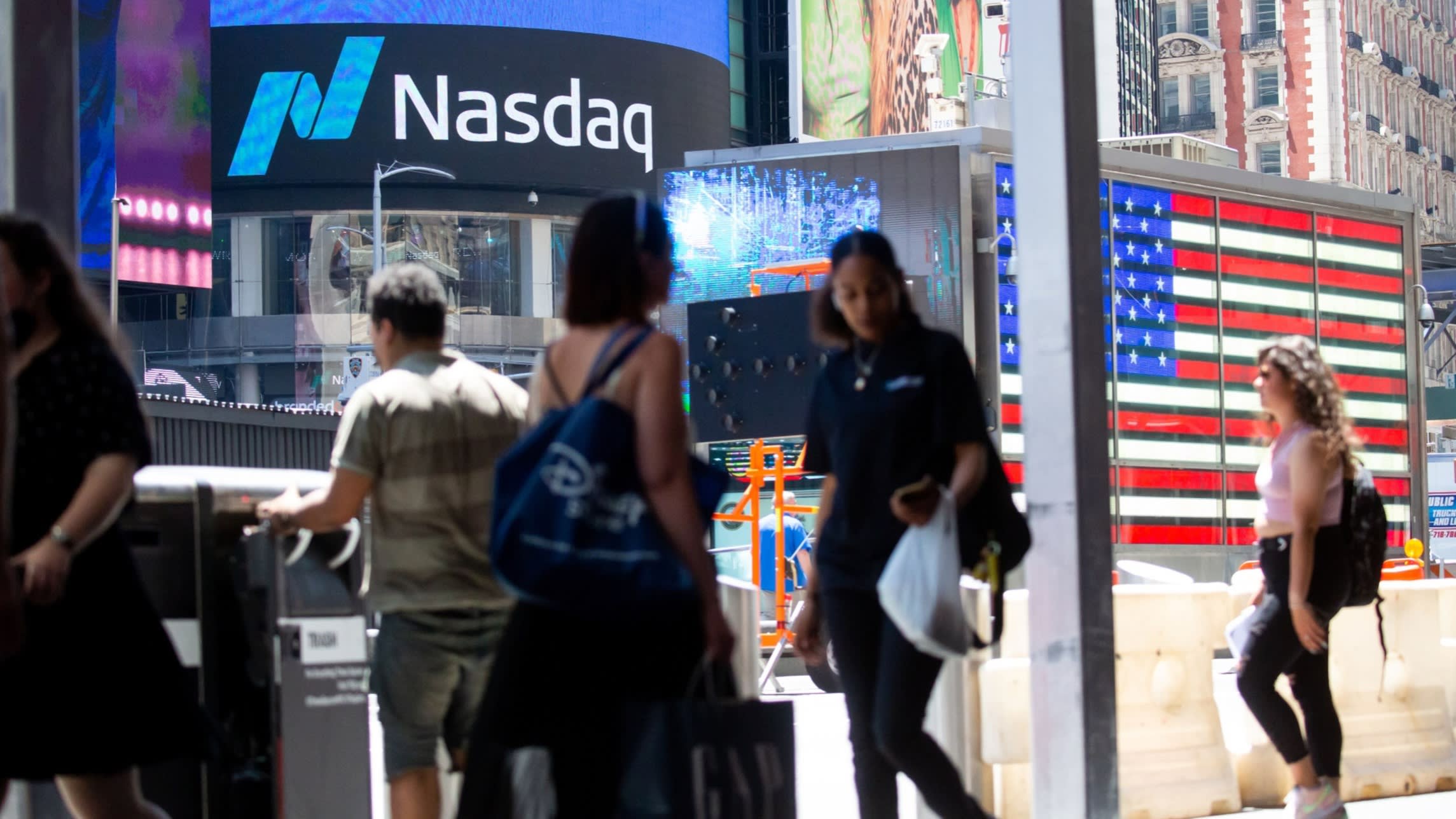 The Nasdaq MarketSite in Times Square, New York