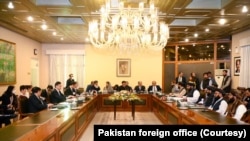 Representatives of China, Pakistan, and Afghanistan hold trilateral talks in Islamabad, May 6, 2023 (Courtesy of Pakistan Foreign Office)
