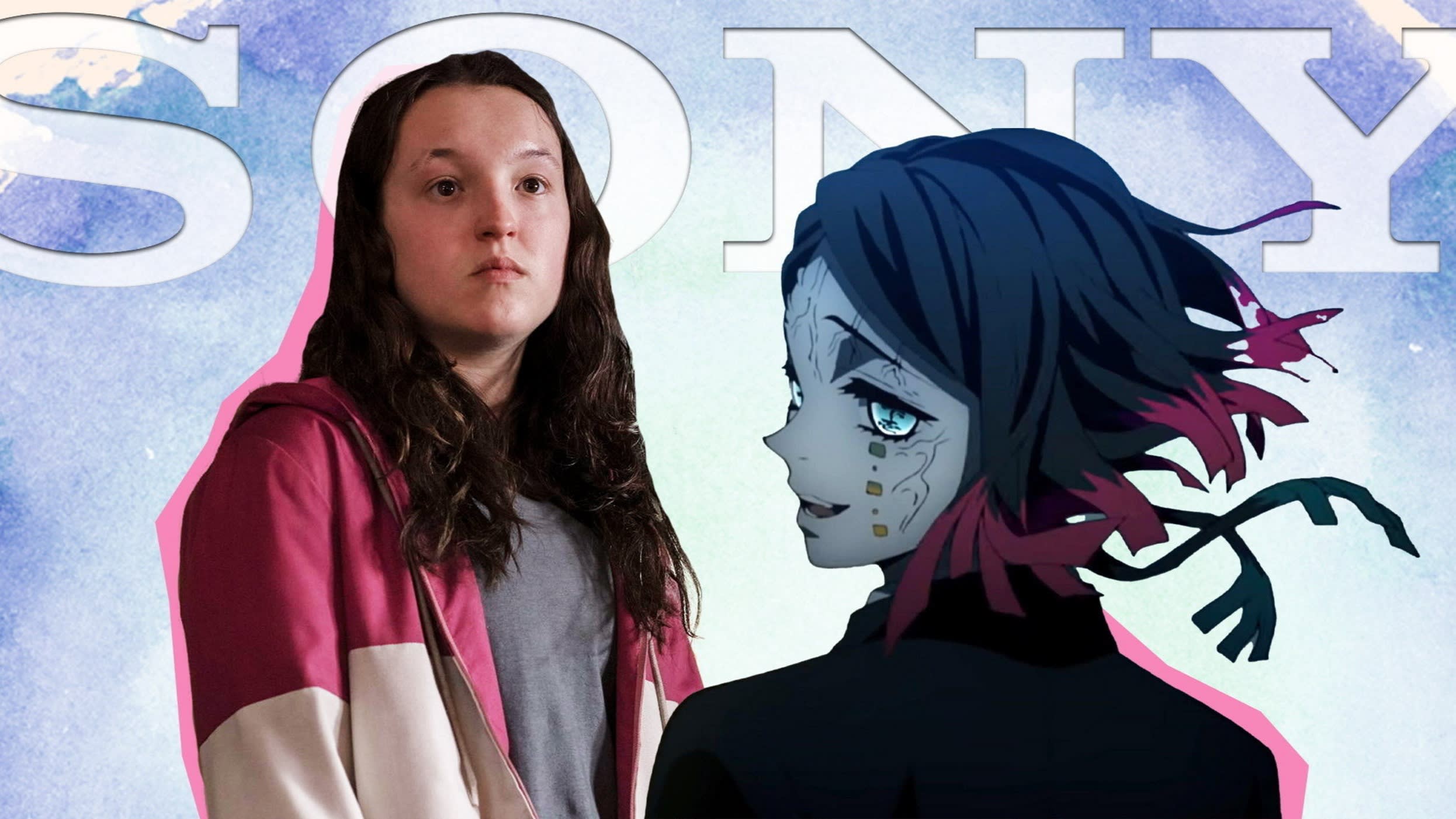 Montage of Bella Ramsey in ‘The Last of Us’ and ‘Demon Slayer the Movie: Mugen Train’