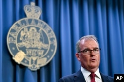 New South Wales Attorney-General Michael Daley addresses a press conference in Sydney, Monday, June 5, 2023.
