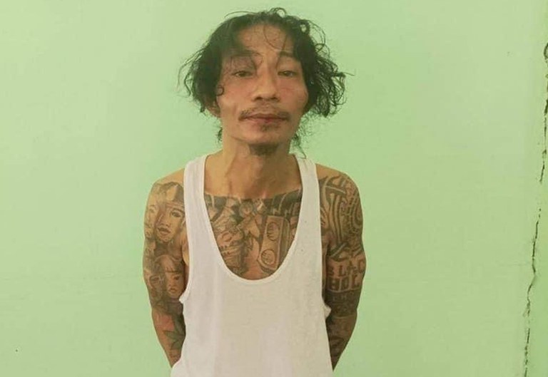 ENG_BUR_TelegramConcerns_06282023.2.jpg Pro-junta Telegram channels published a photo of hip hop singer Byu Har in handcuffs after he was arrested and allegedly beaten by military authorities on May 25, 2023, Credit: Myanmar Hard Talk Telegram