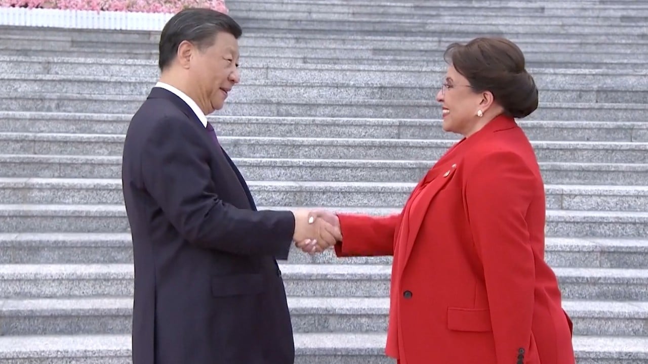 Chinese President Xi Jinping meets Honduran counterpart during first-ever visit to Beijing 