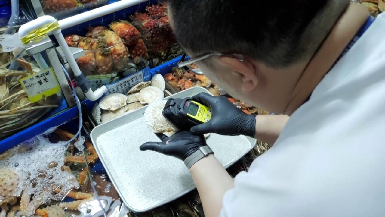South Korean seafood market testing for radiation amid concern about Fukushima water release