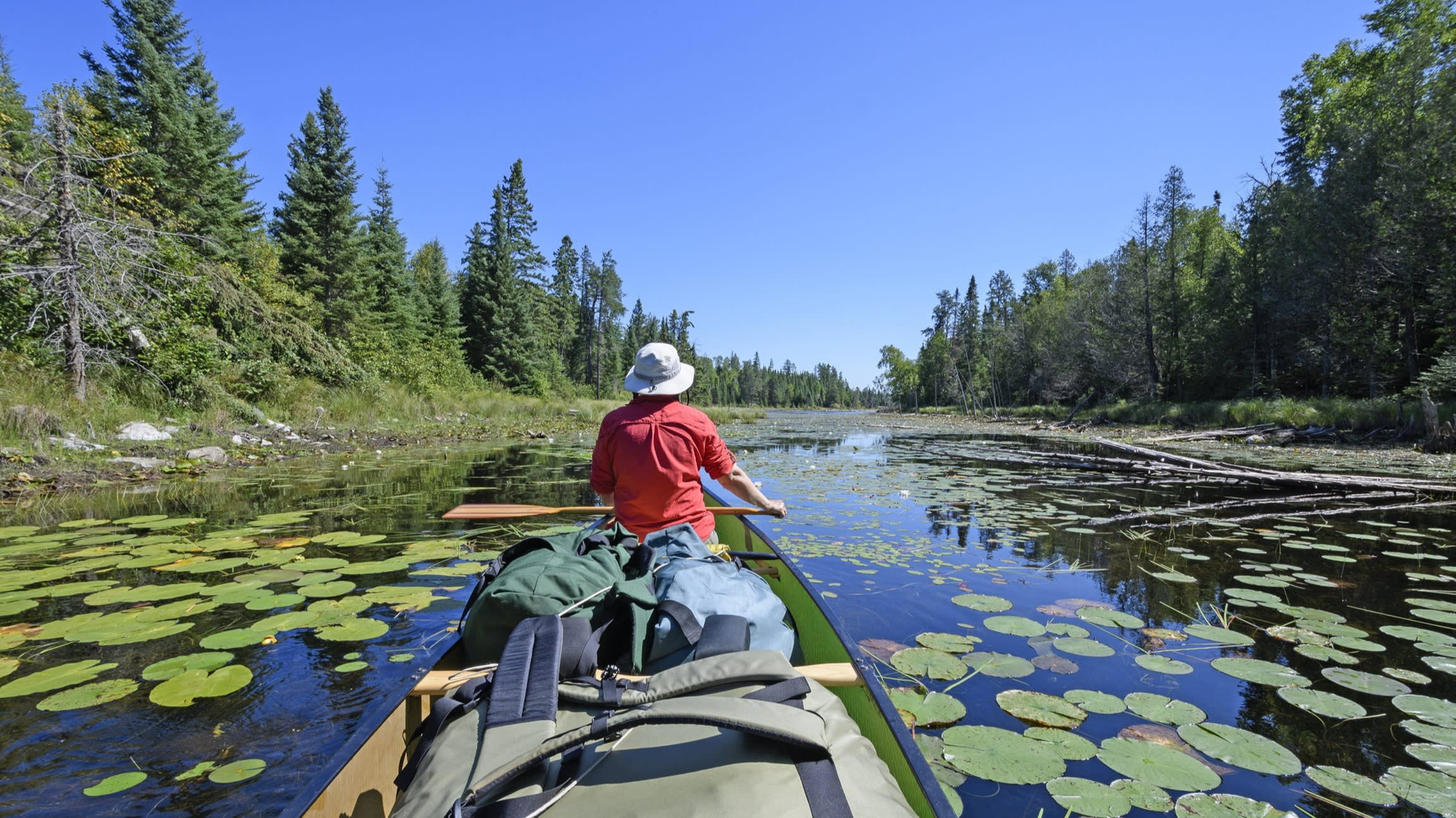 Crawford Lake in Quetico Provincial Park in Ontario