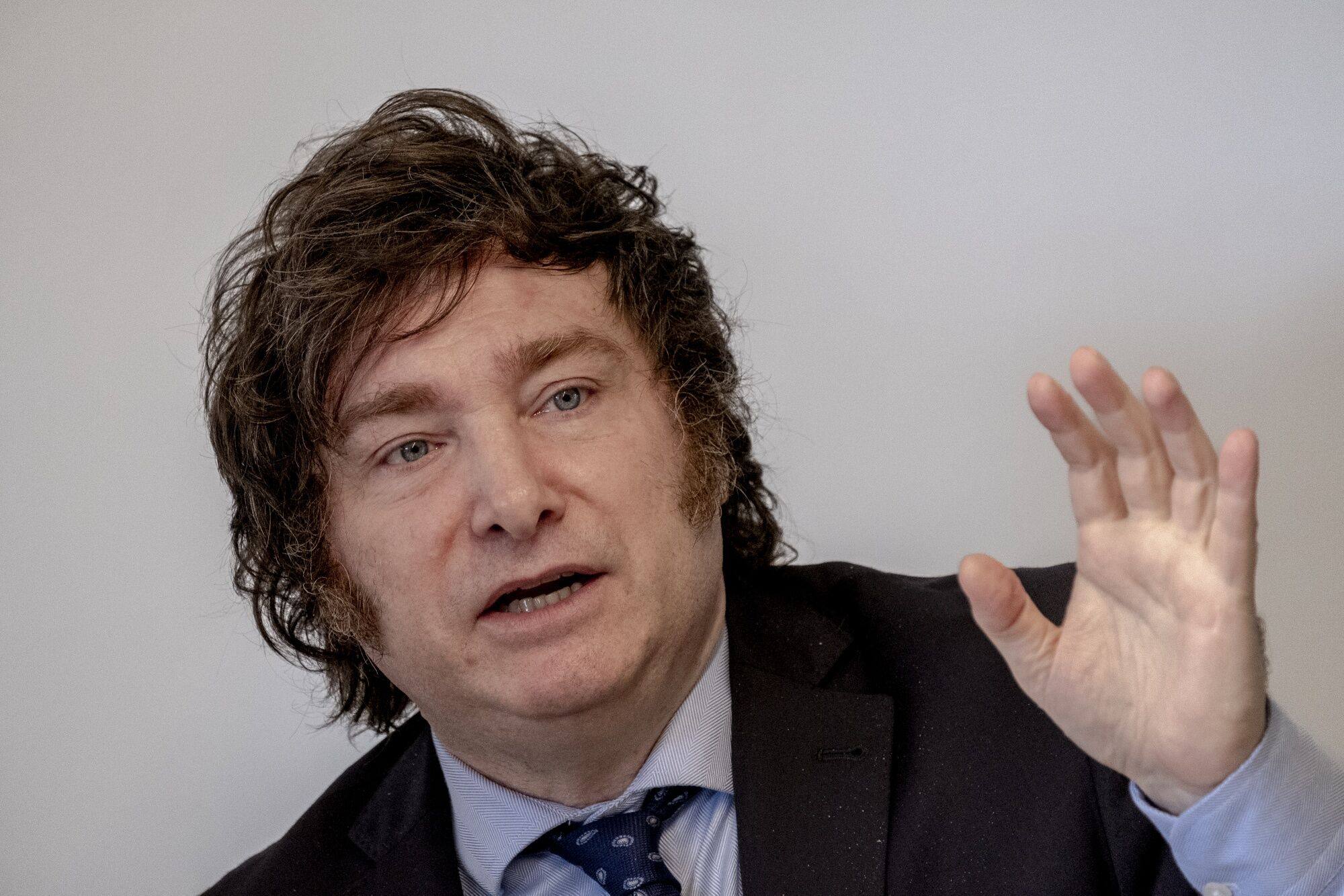Javier Milei, the front runner in Argentina’s presidential election in October, has made statements that could threaten the nation’s application for inclusion into Brics. Photo: Bloomberg
