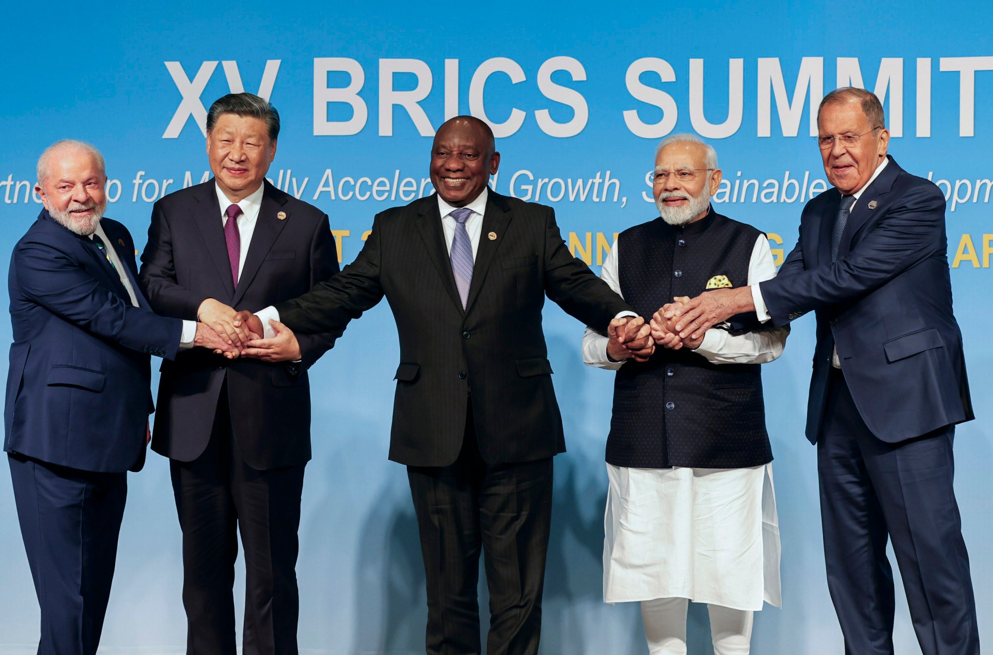 The Brics leaders say they will explore opportunities in the use of local currencies. Photo: AP