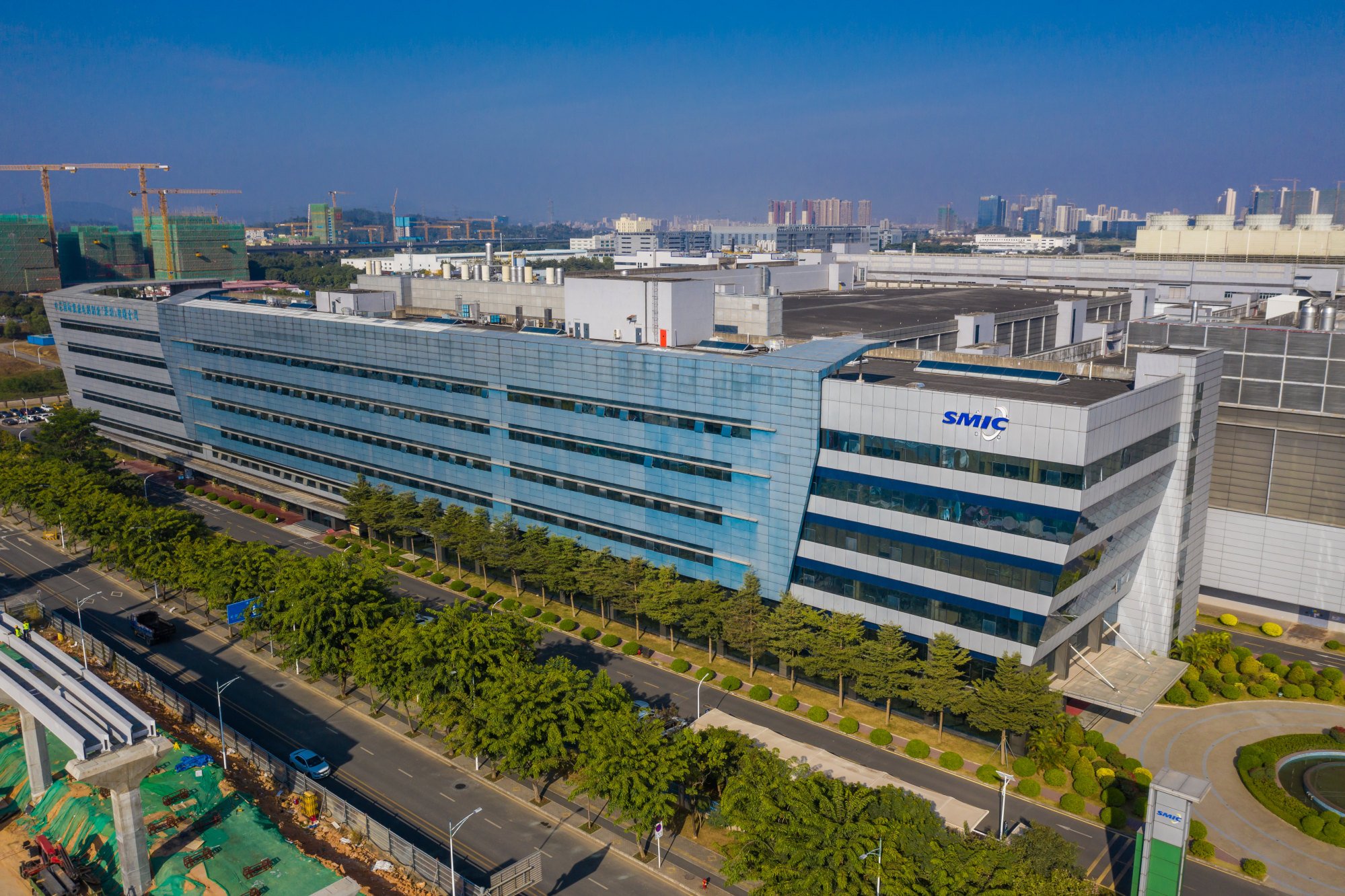 An aerial view of the Shenzhen facility of Semiconductor Manufacturing International Corporation (SMIC) on December 21, 2020. Photo: Getty Images