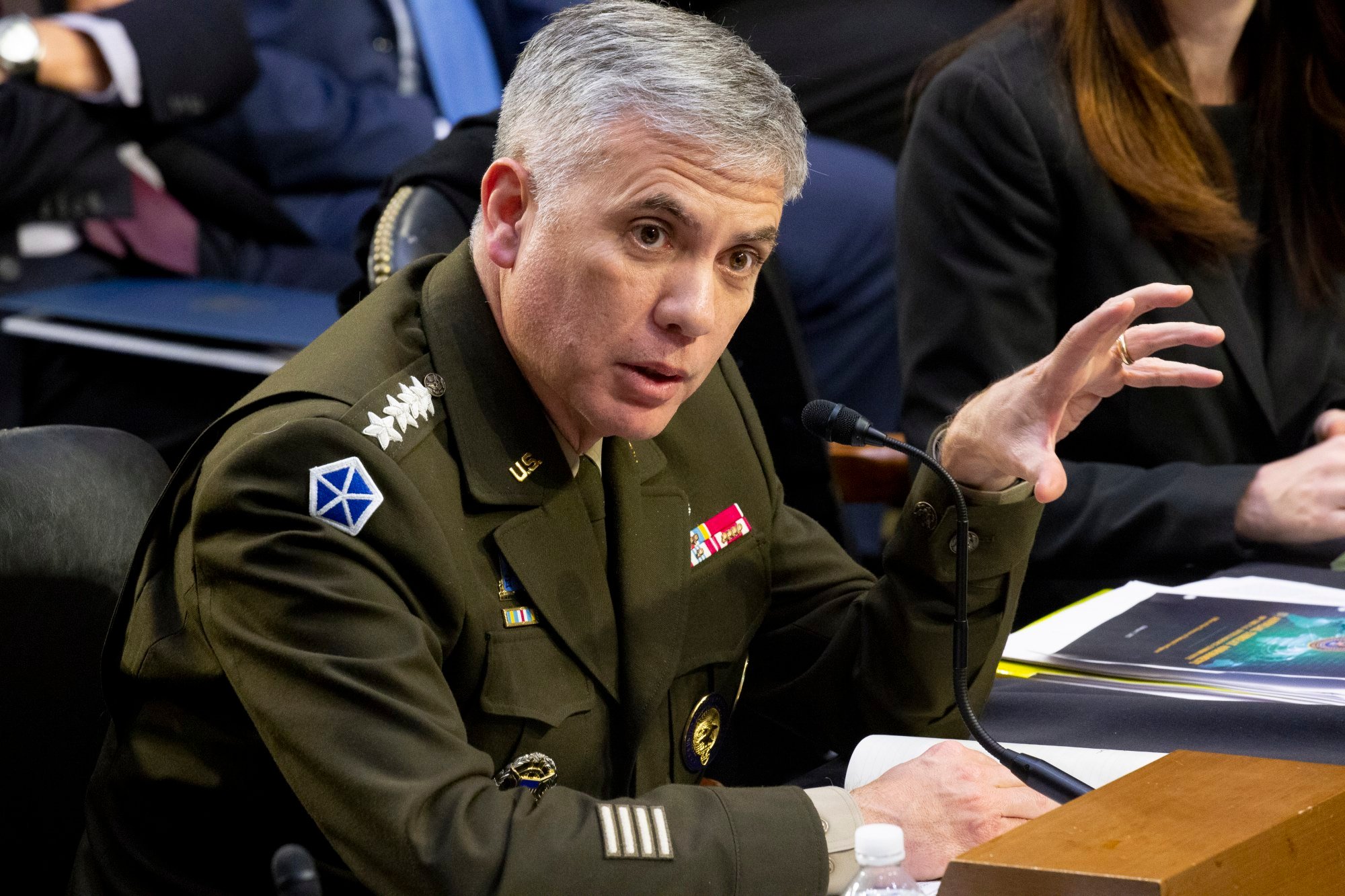 US National Security Agency Director General Paul Nakasone speaks on Capitol Hill in Washington in March 2022. Photo: EPA-EFE