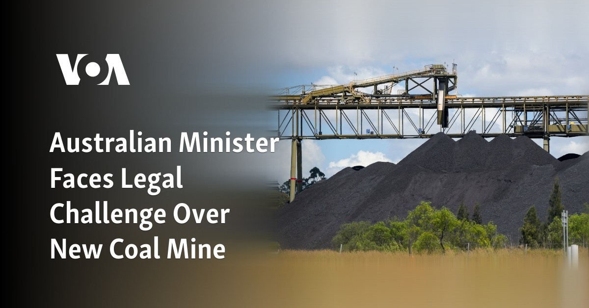 Australian Minister Faces Legal Challenge Over New Coal Mine 1 australian minister faces legal challenge over new coal mine 1