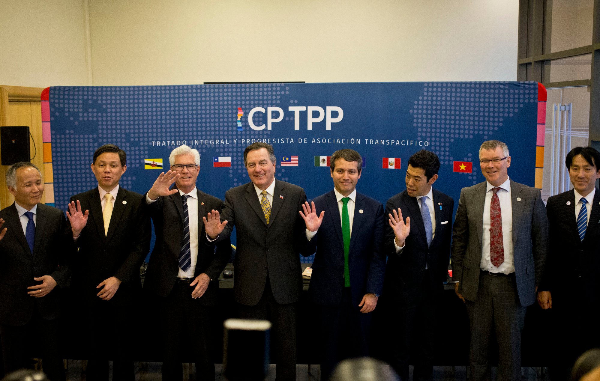 Trade officials from some of the nations in the Comprehensive and Progressive Agreement for Trans-Pacific Partnership (CPTPP) in Santiago, Chile, in 2019. China has applied for membership. Photo: AP bidens indo pacific economic plan must be stronger if it hopes to counter china report 2