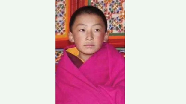 ENG_TIB_ReligiousGathering_09142023.2.jpeg The seventh Gungthang Rinpoche is seen as a child in this undated photo. Credit: Citizen journalist