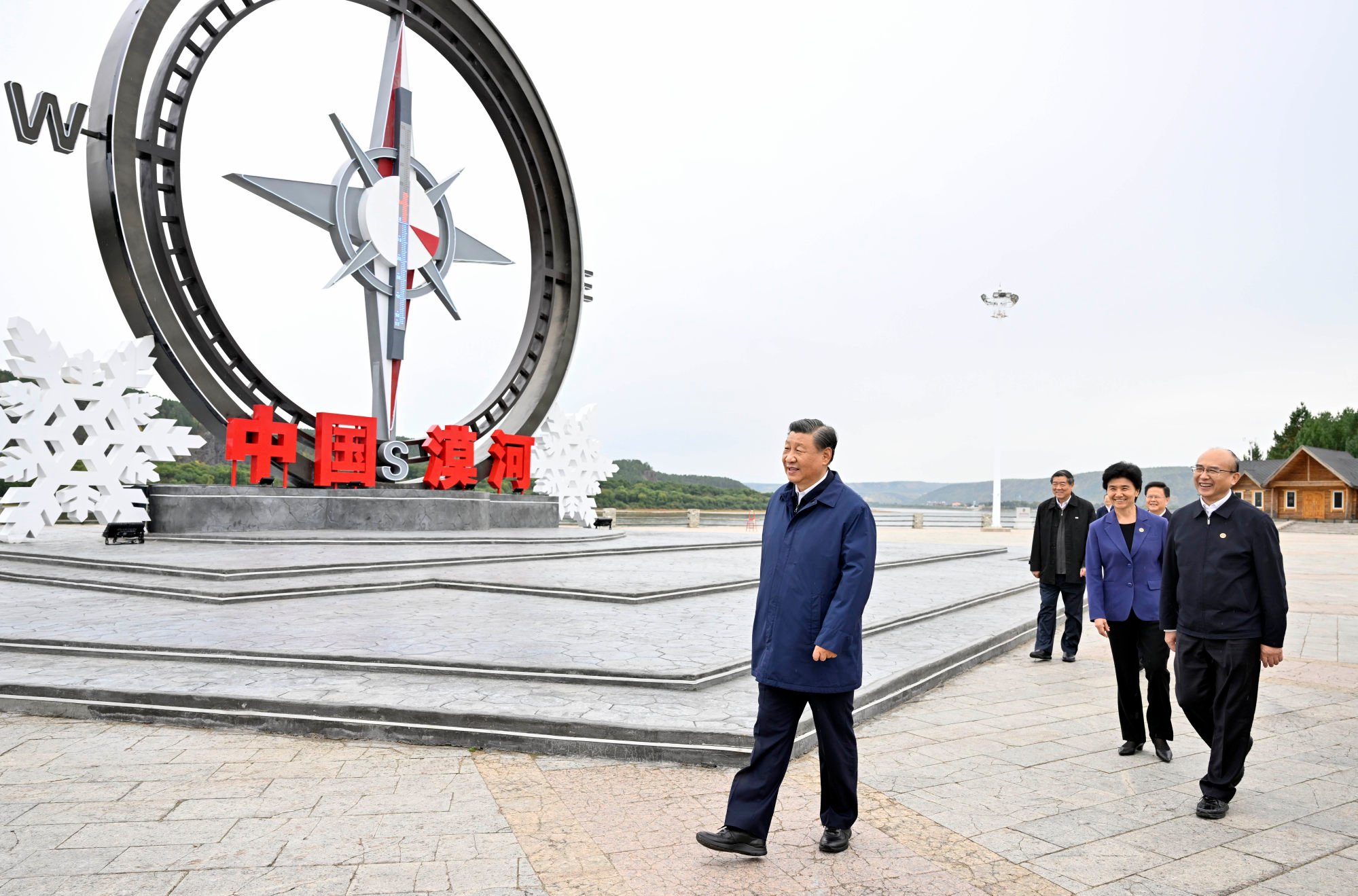 President Xi Jinping appears last week in Heilongjiang province, where he spoke of China’s “northward opening-up”. Photo: Xinhua china russia agree to build huge grain hub at border to facilitate trade enhance food security 2