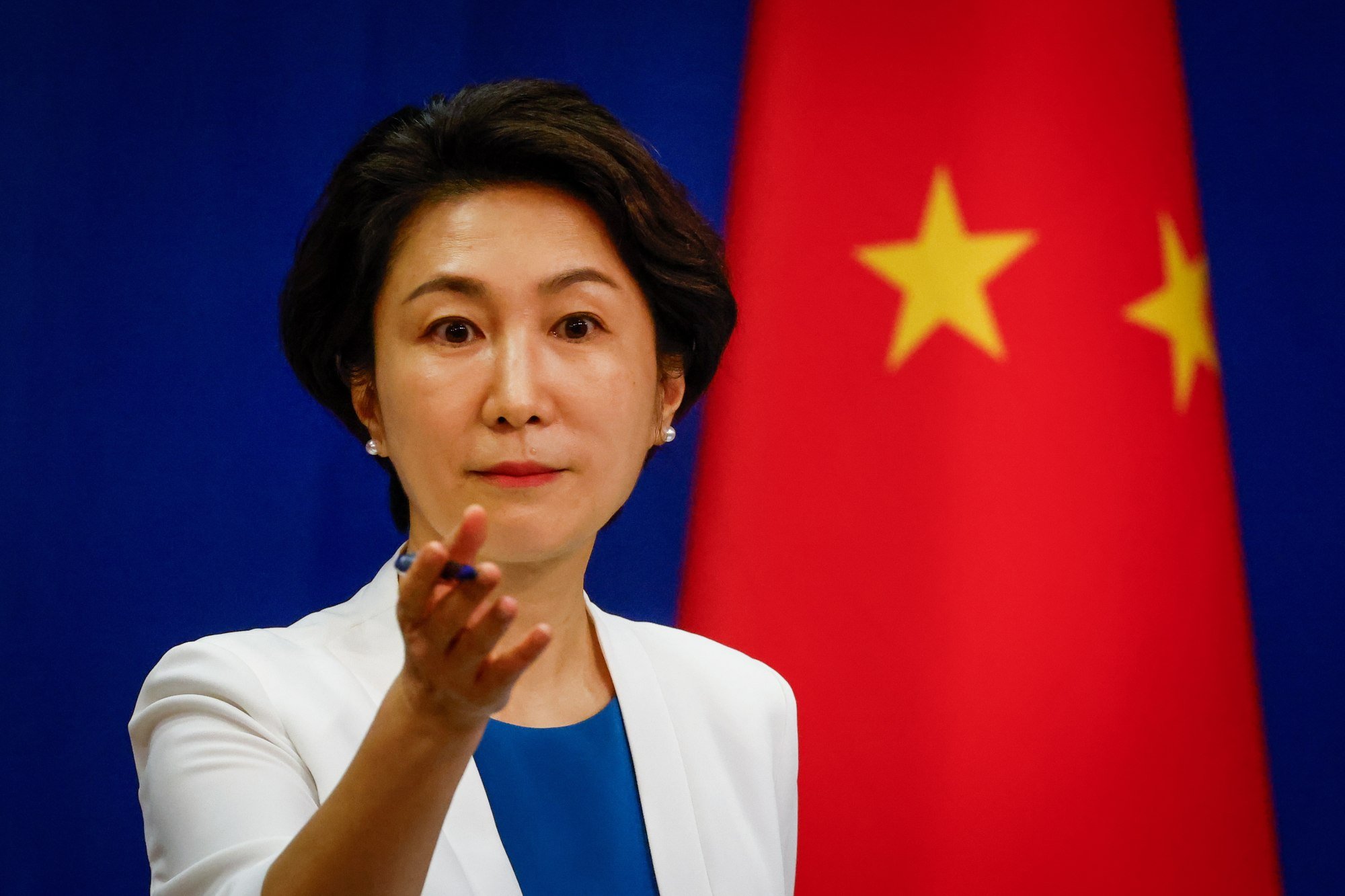 China’s foreign ministry spokeswoman Mao Ning in Beijing on Monday. Photo: EPA-EFE china summons german envoy after foreign minister calls xi a dictator 1