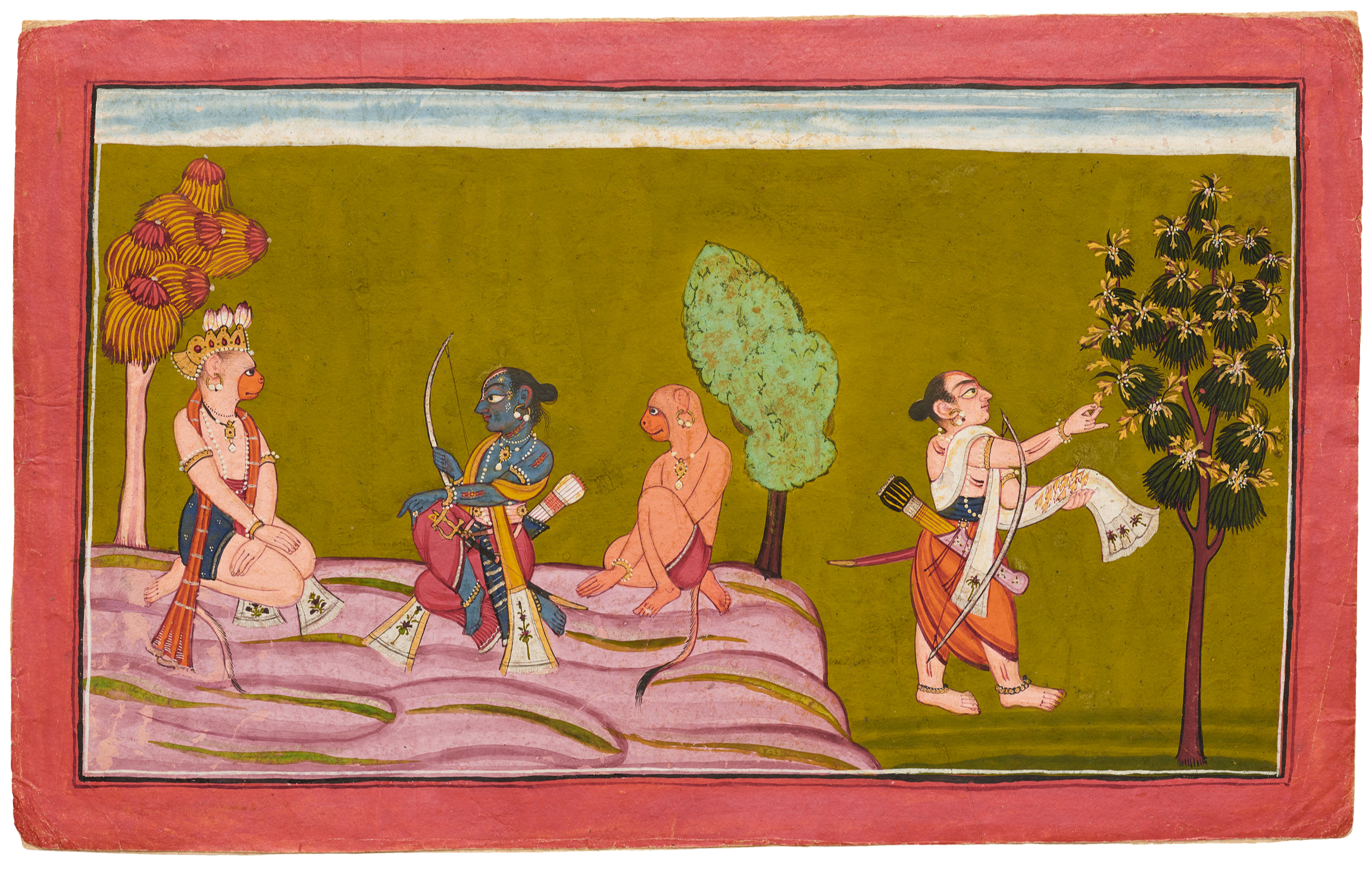 A scene from book IV of the Shangri Ramayana, c1700, £45,000, Francesca Galloway