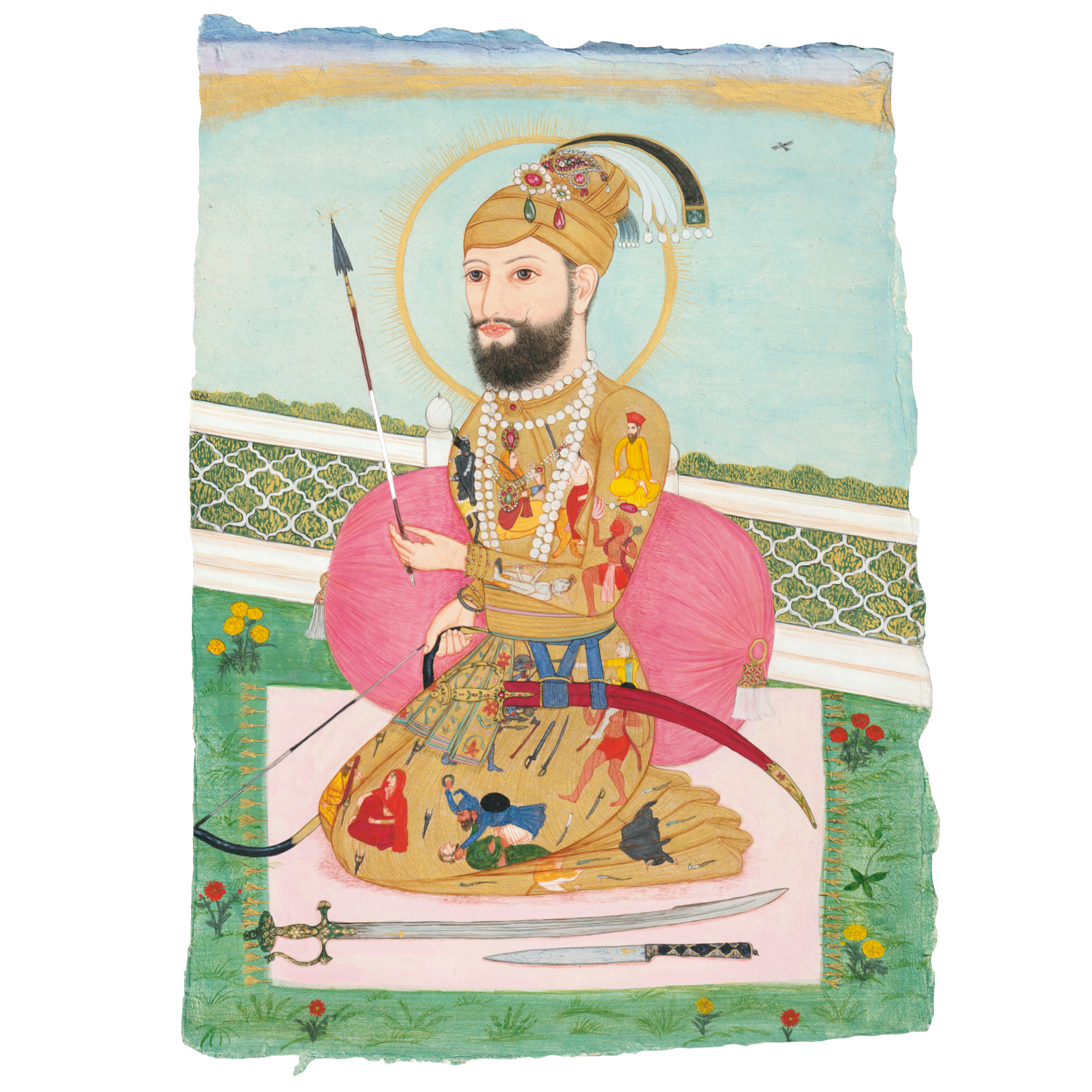 A portrait of Guru Gobind Sing Ji, 2023, by Jatinder Singh Durhailay