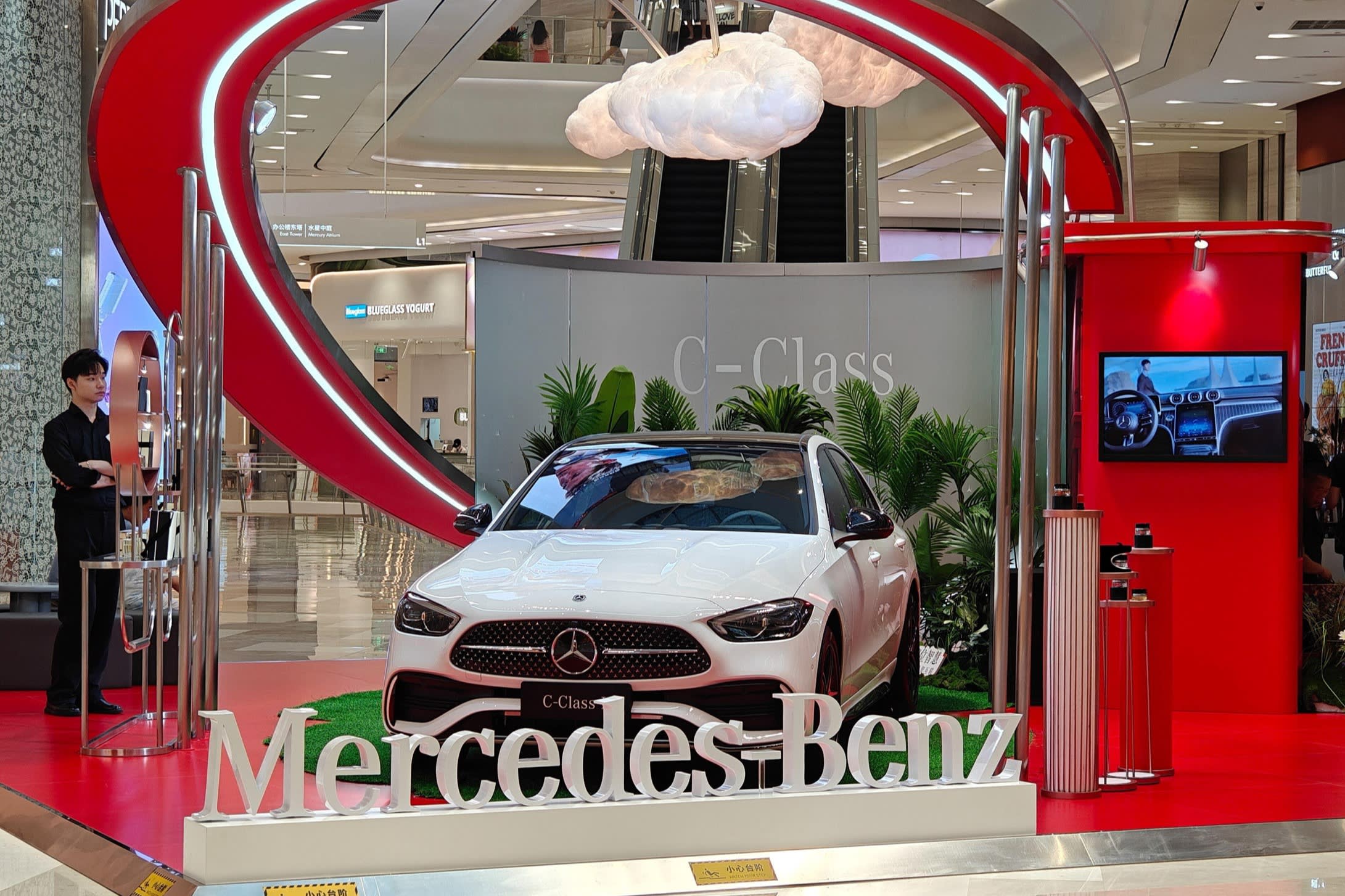 German carmakers in the line of fire of possible EU-China trade war 2 A Mercedes Benz C-class on display in Shanghai
