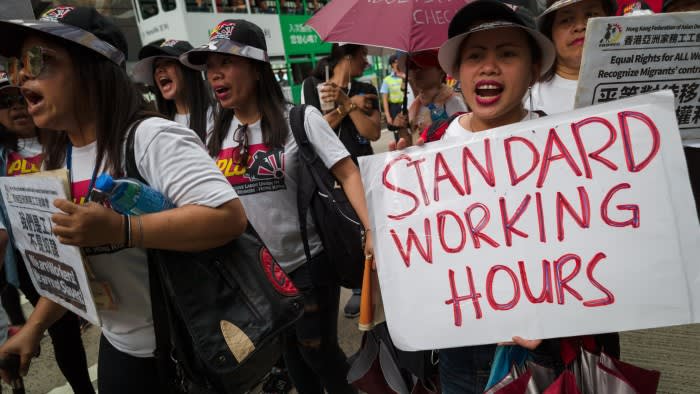 Hong Kong’s domestic workers, worn down by Covid, call time on poor pay 1 hong kongs domestic workers worn down by covid call time on poor pay