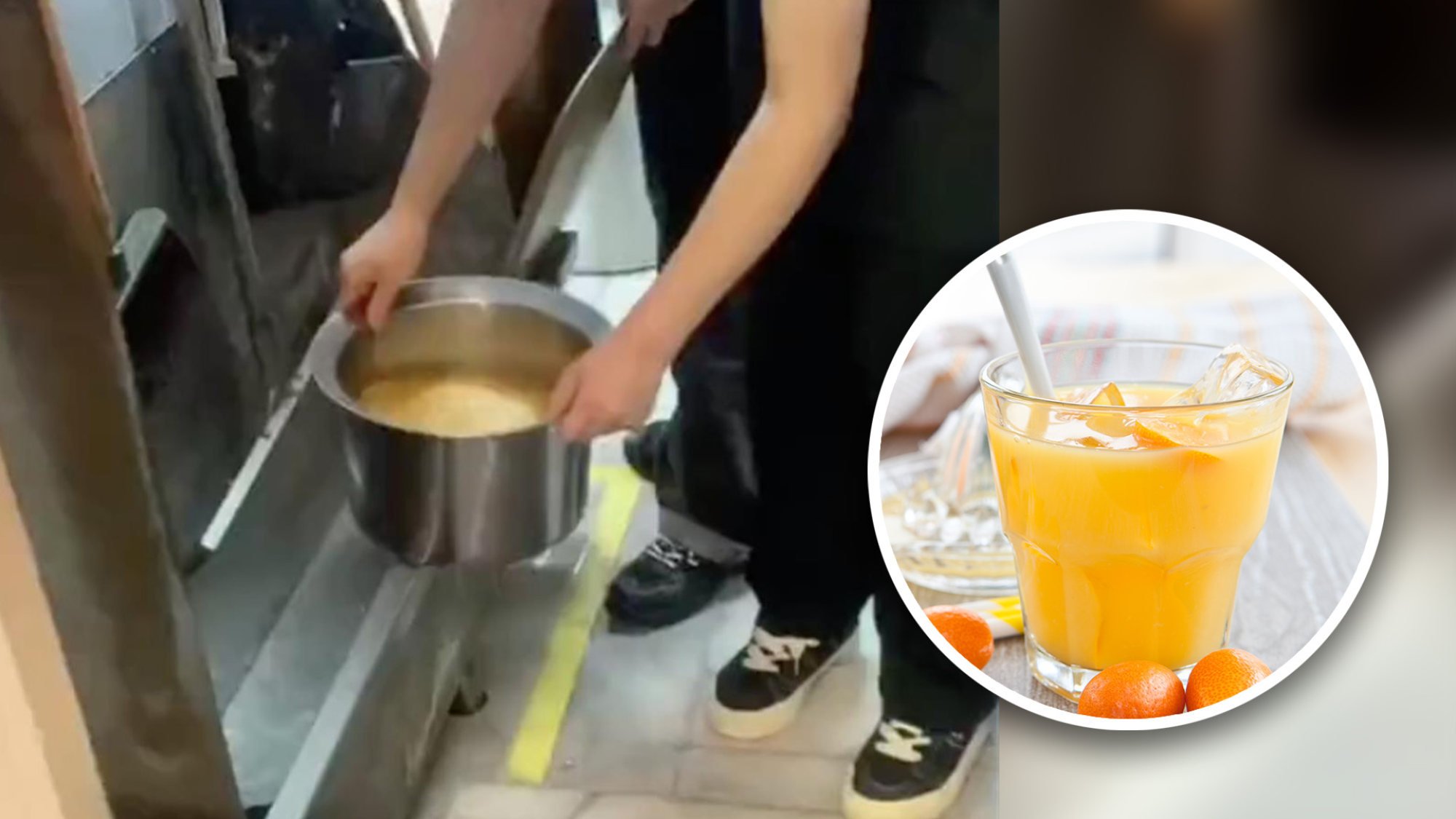 A restaurant chain in China has apologised for the juice incident, blaming lack of supervision and management style for poor hygiene standards. Photo: SCMP composite/Shutterstock/Douyin