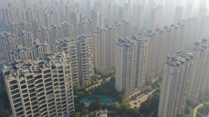 A high-rise apartment complex in Zhenjiang City
