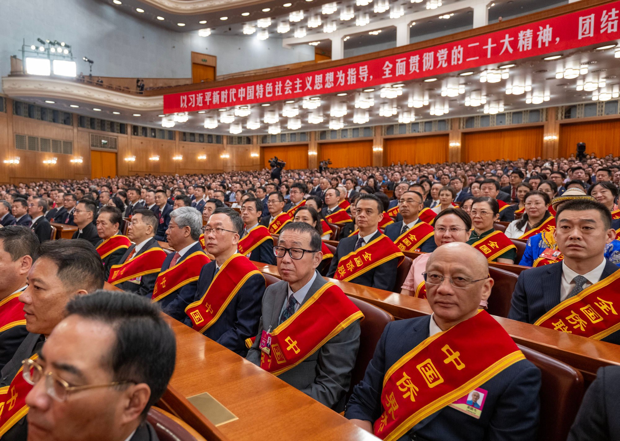 Delegates at the 11th national congress of returned overseas Chinese and their relatives, in Beijing on Thursday. Photo: Xinhua overseas chinese liaison body chooses tan tieniu computer scientist with eye on ai as deputy chief 1