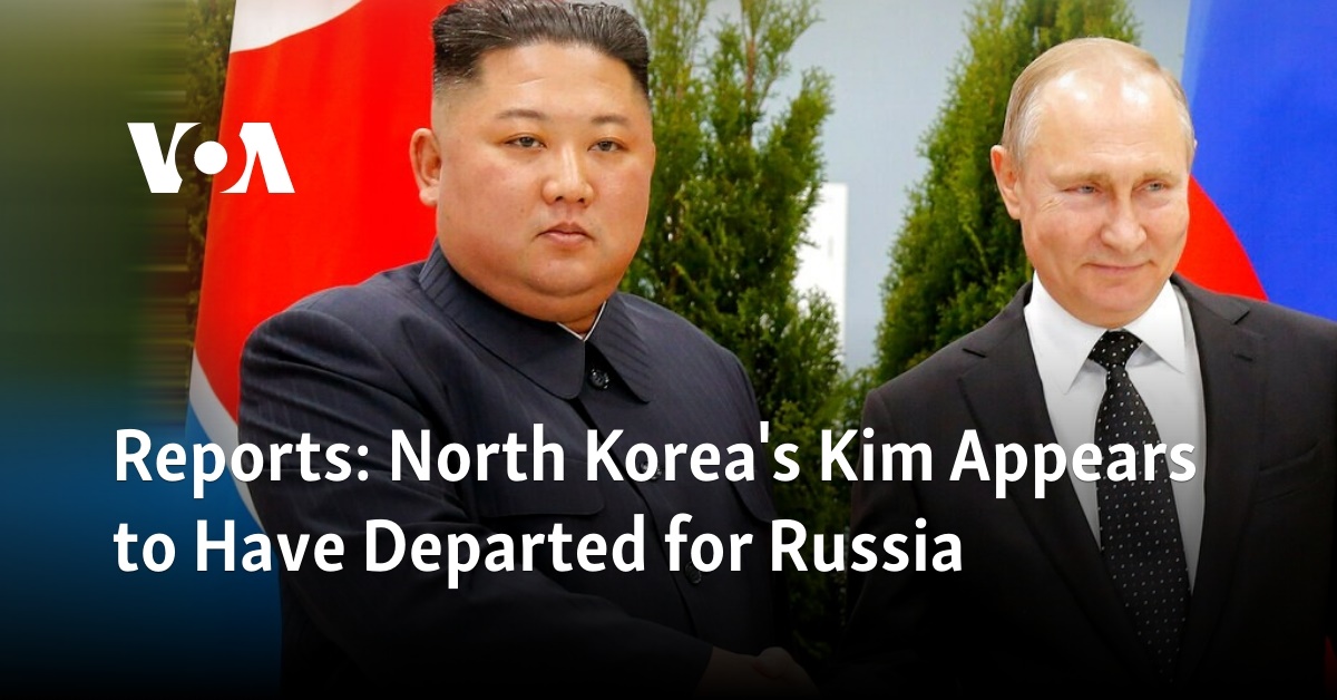 Reports: North Korea's Kim Appears to Have Departed for Russia 1 reports north koreas kim appears to have departed for russia 1
