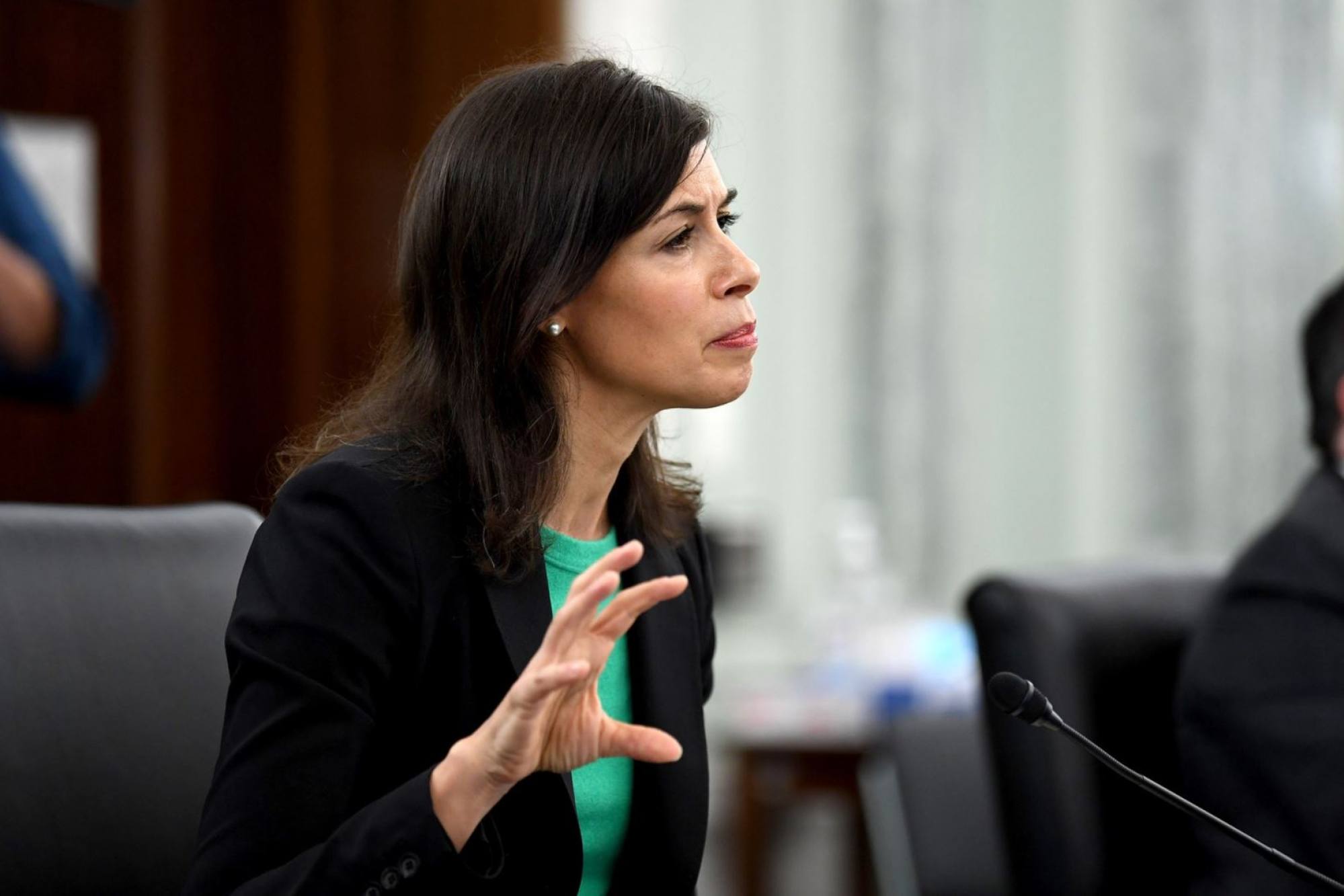 Federal Communications Commission chairwoman Jessica Rosenworcel speaks during an oversight hearing in Washington on June 24, 2020. Photo: AFP-Getty Images