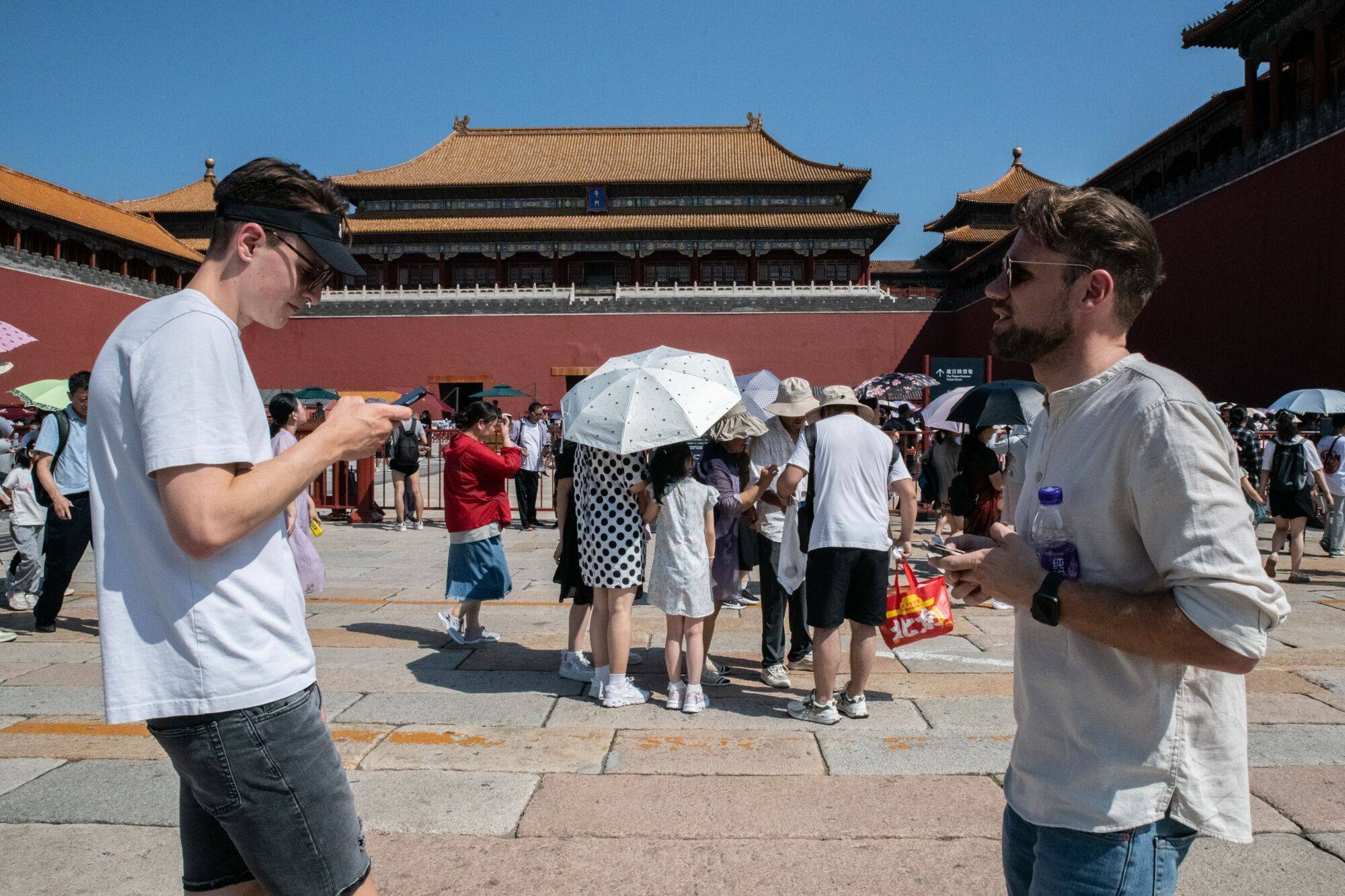 The Chinese travel industry has been slow to restart following the lifting of Covid travel restrictions. Photo: Bloomberg