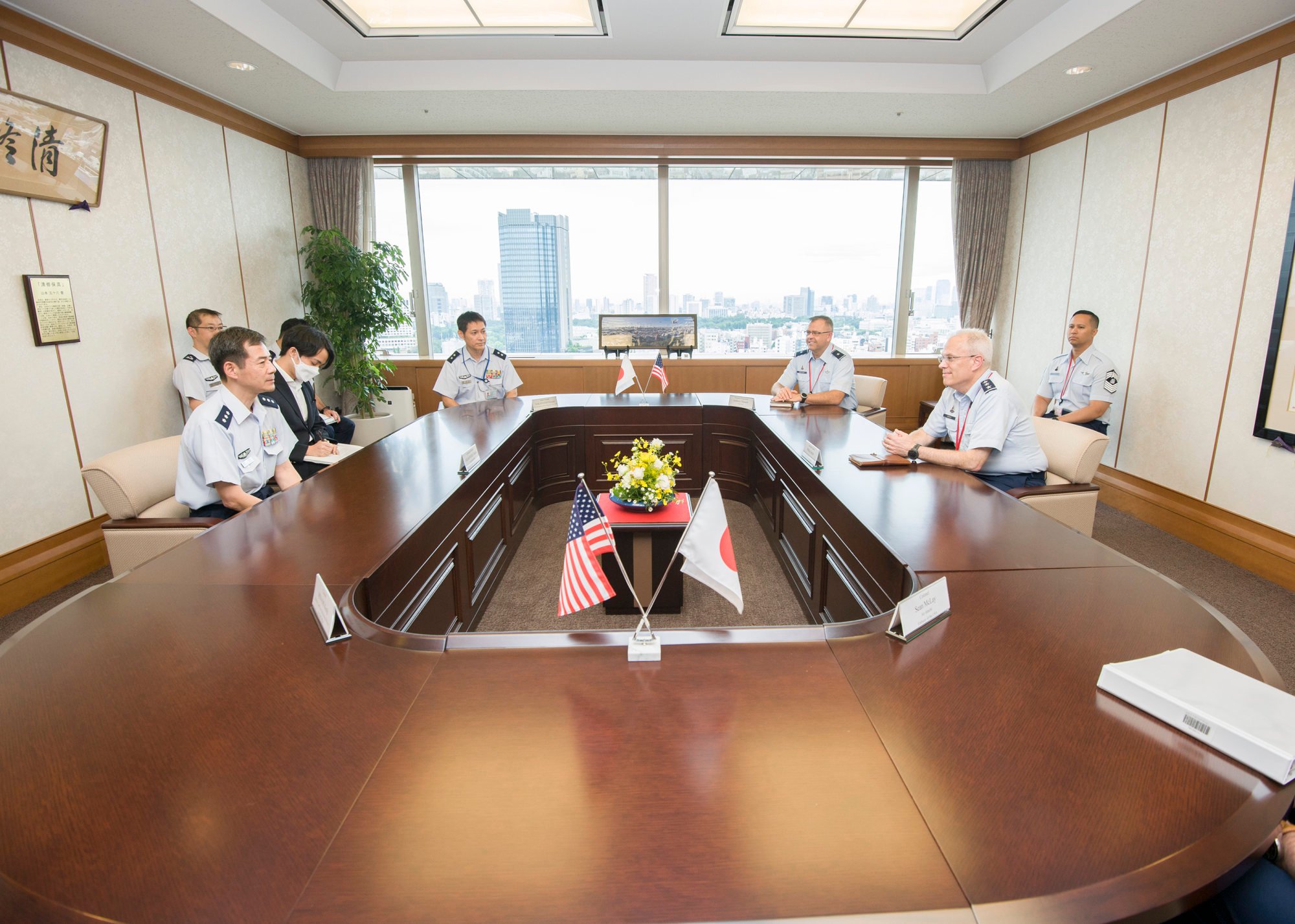 US Space Force and Japan’s Air Self-Defence Force held talks at Yokota Air Base in western Tokyo earlier this year. Photo: Handout us continues to build space force strength with new base in japan 2