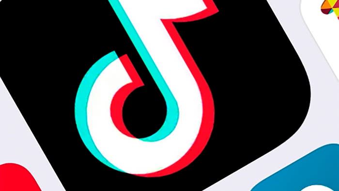 TikTok logo on phone