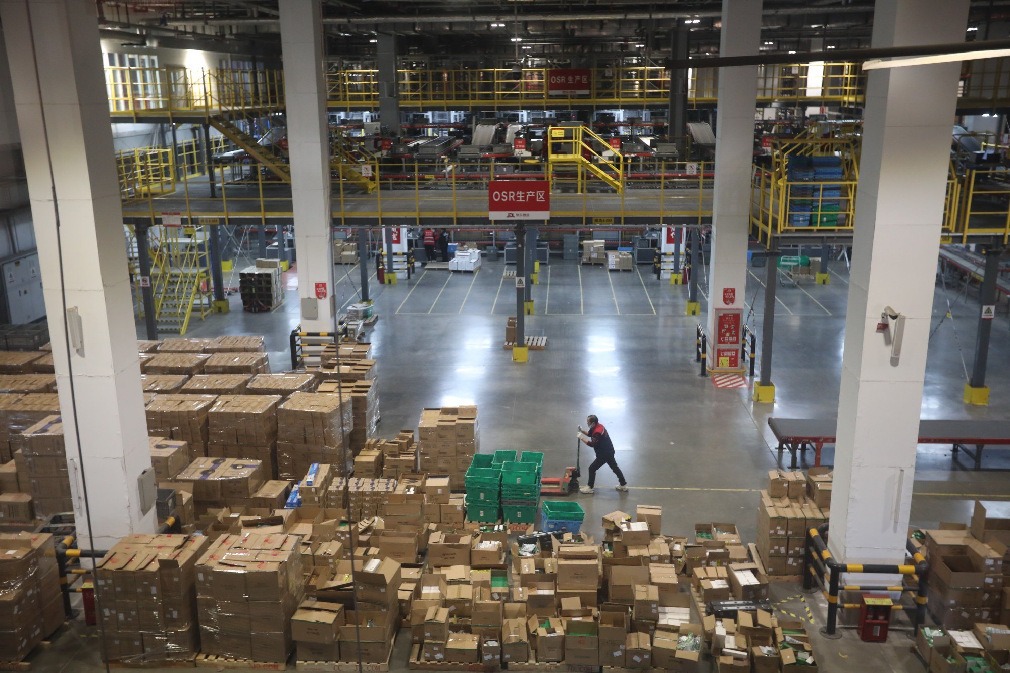 JD.com’s intelligent logistics park in Beijing. Photo: SCMP/Simon Song