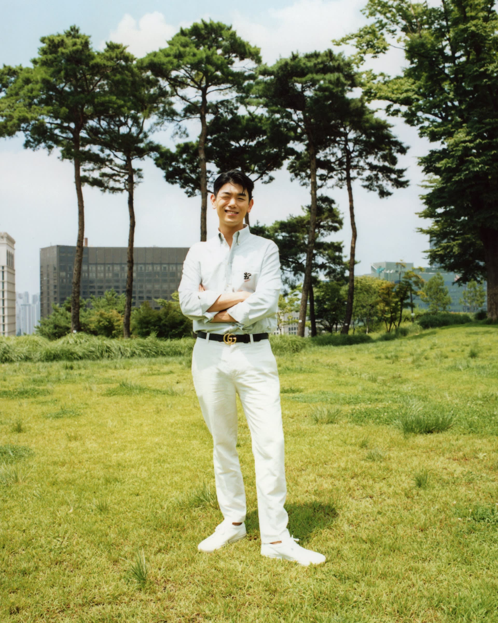 Eric Nam in Namsan Baekbeom Square park