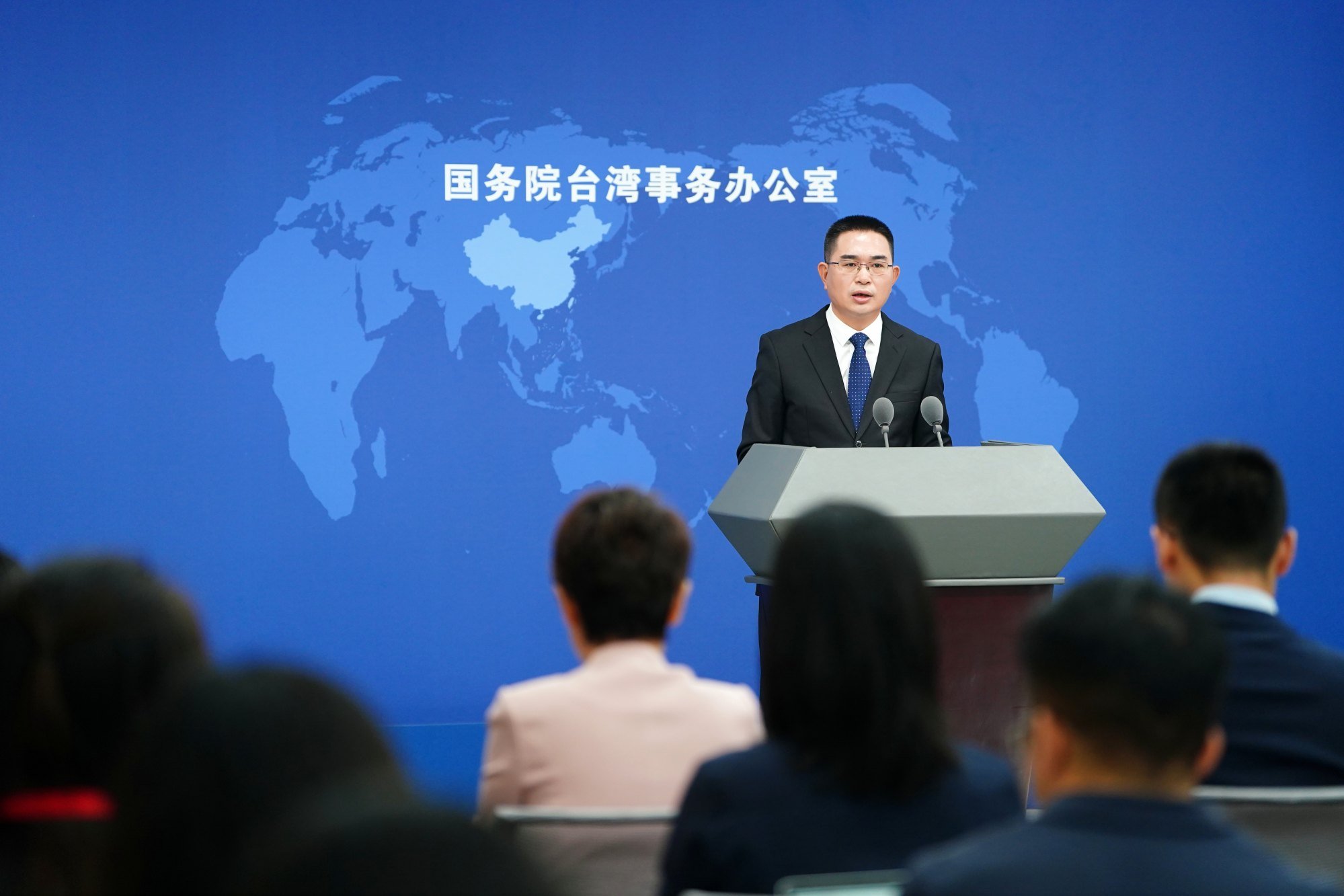 Taiwan Affairs Office spokesman Chen Binhua said mainland Chinese had also “expressed their dissatisfaction” with the remarks. Photo: Xinhua