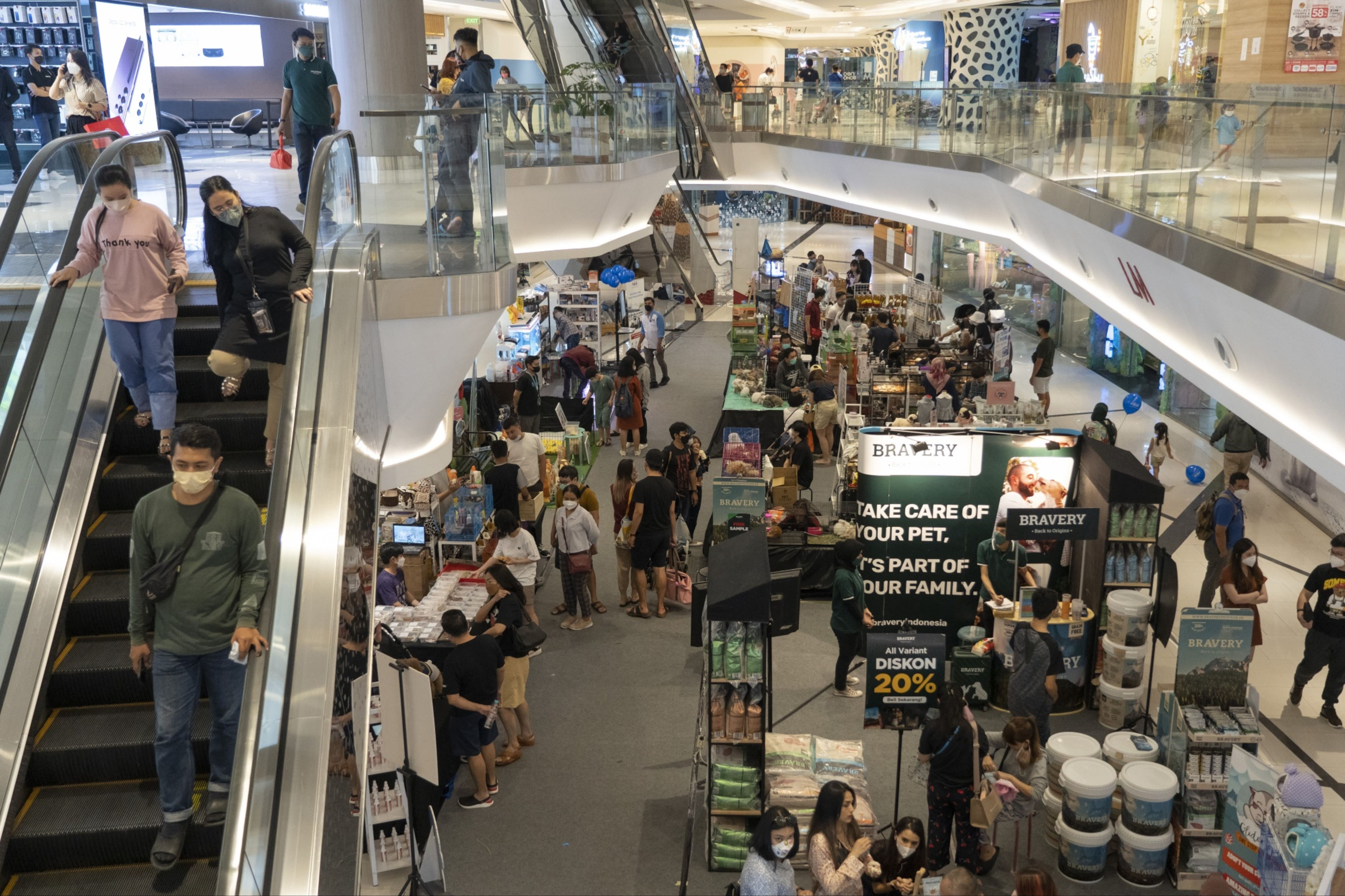 A shopping mall in Jakarta