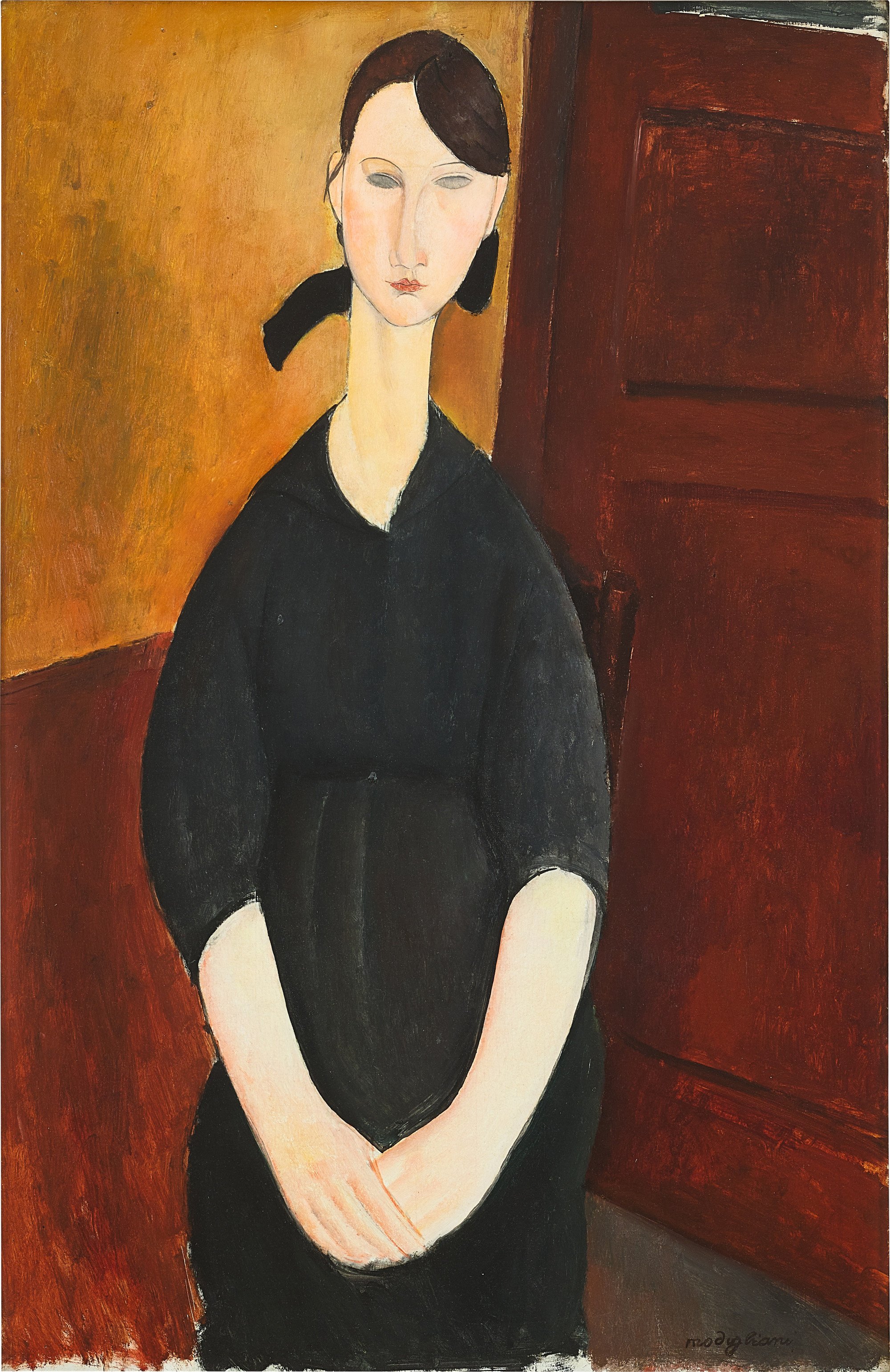 Paulette Jourdain (1919) by Amedeo Modigliani. Chinese billionaire collectors Liu Yiqian and his wife Wang Wei bought this painting in 2015 for US$42.8 million at a New York auction of A. Alfred Taubman’s collection. It was sold on Thursday in Hong Kong. Photo: Sotheby’s