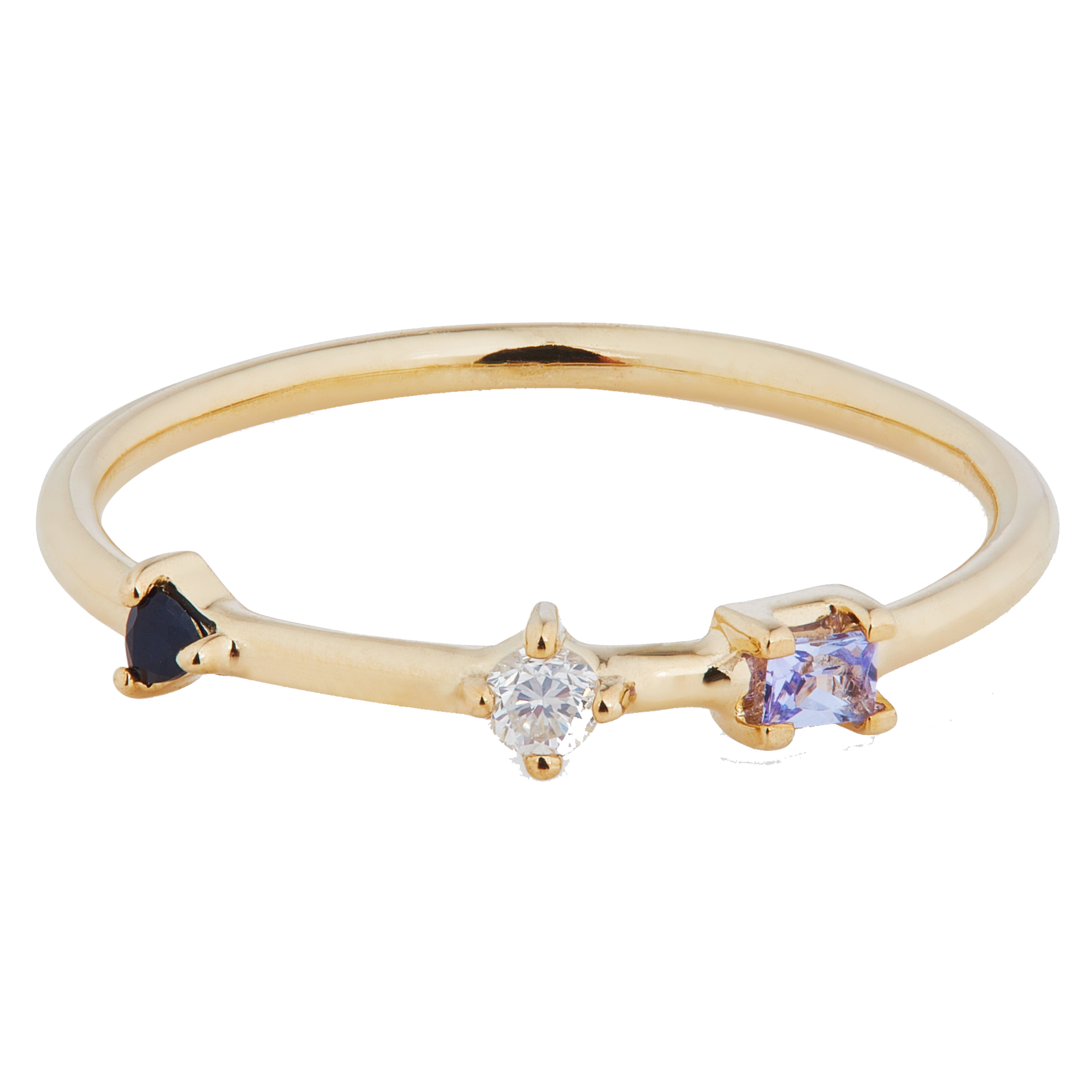 Otiumberg 9ct gold Bamboo ring