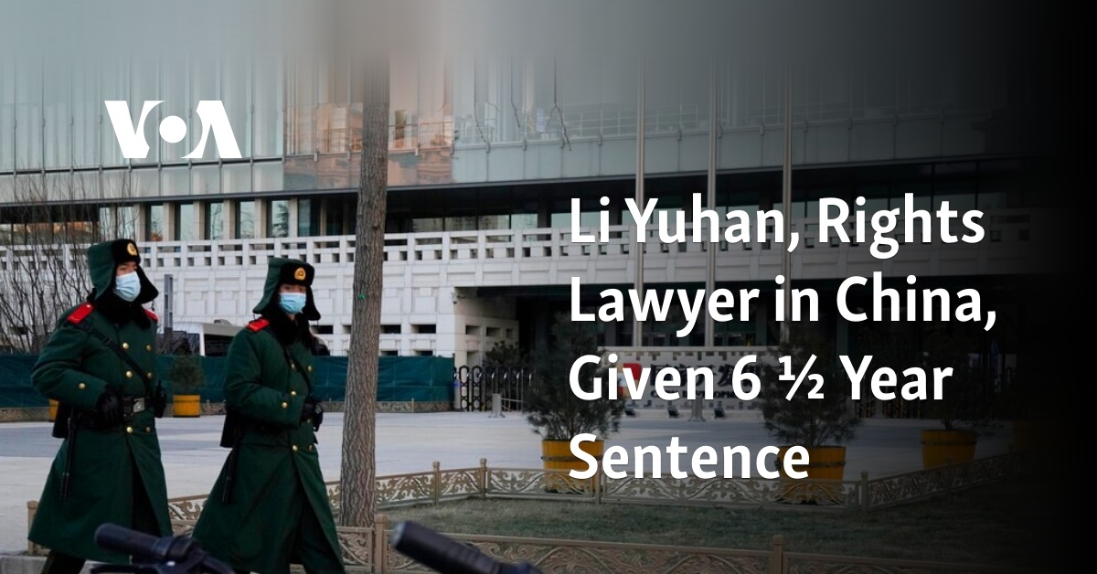 Li Yuhan, Rights Lawyer in China, Given 6 ½ Year Sentence 1 li yuhan rights lawyer in china given 6 c2bd year sentence 1