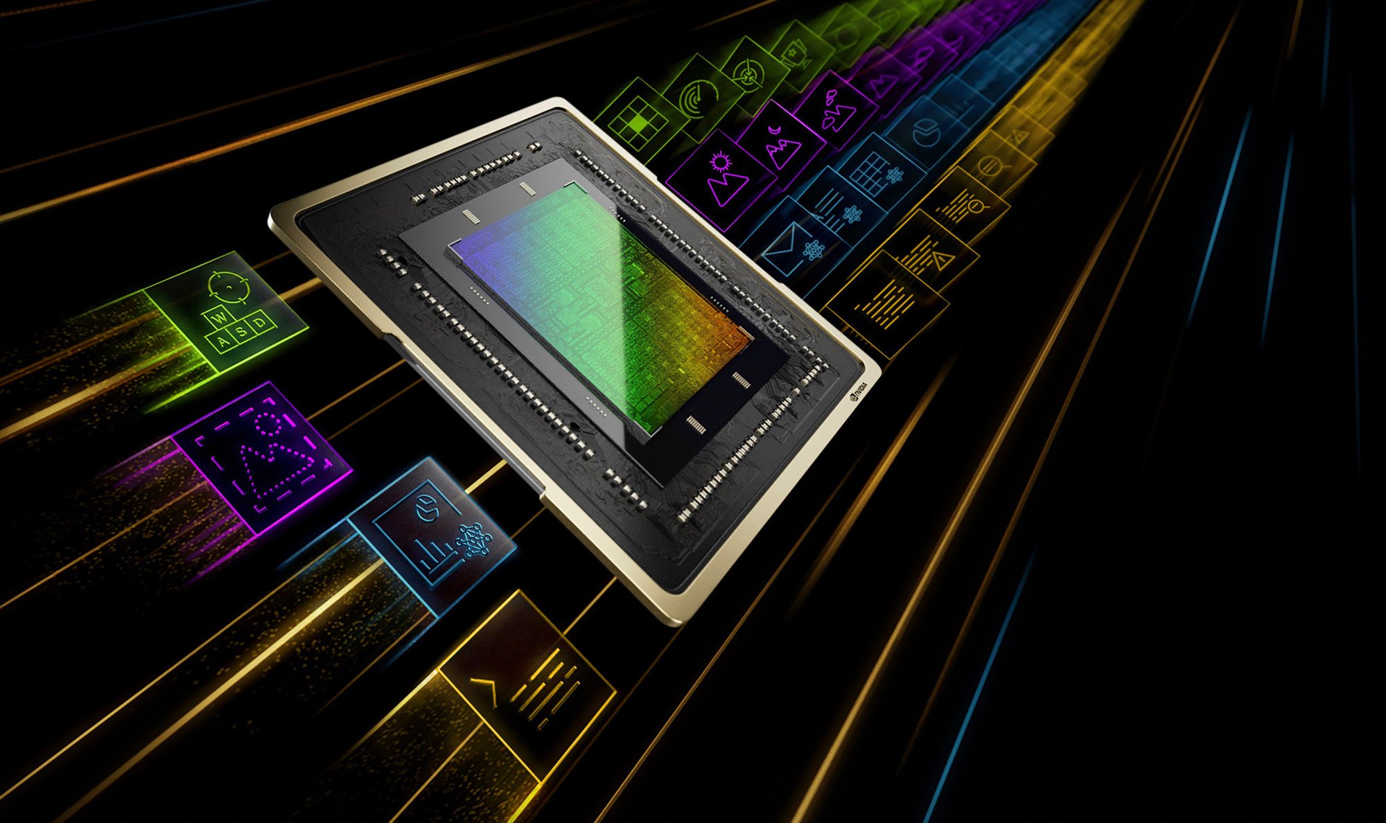 An illustration of Nvidia Corp’s artificial intelligence-powered GeForce RTX graphics processing unit that is at the heart of the US company’s highly in-demand RTX 4090 graphics card. Photo: Handout