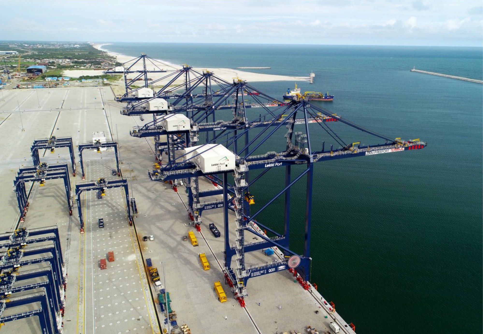 The Lekki deep seaport in Nigeria is expected to make shipping iron ore from Guinea and other West African countries more cost effective. Photo: Facebook@Lekki Deep Sea Port