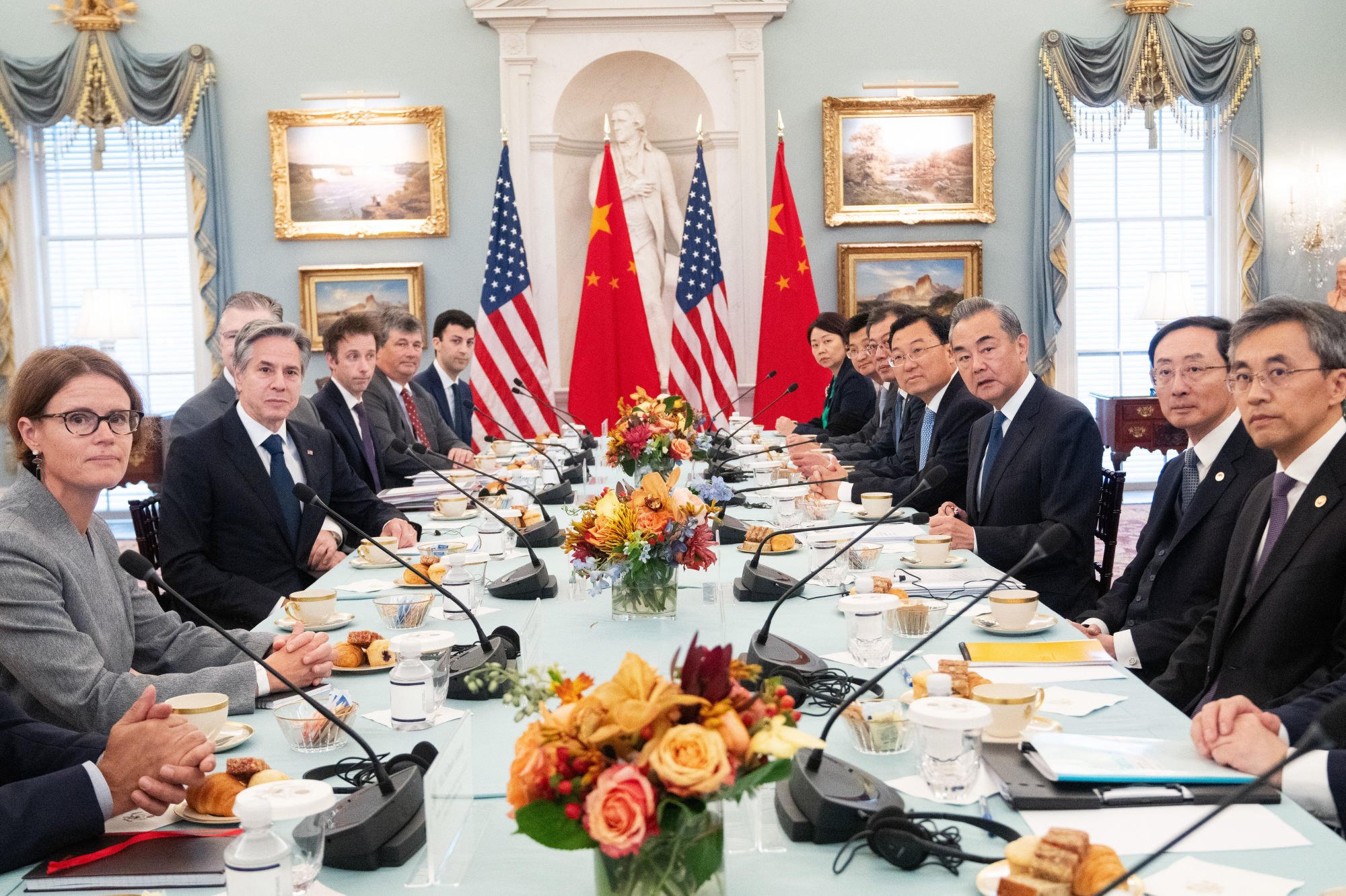 Wang Yi’s talks with top US officials and business leaders in Washington were widely interpreted as positive. Photo: Xinhua