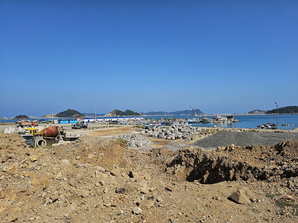 South Korea is building a civilian airport on Heuksan Island that could also be used for military operations. Credit: Lee Jeong-Ho/RFA