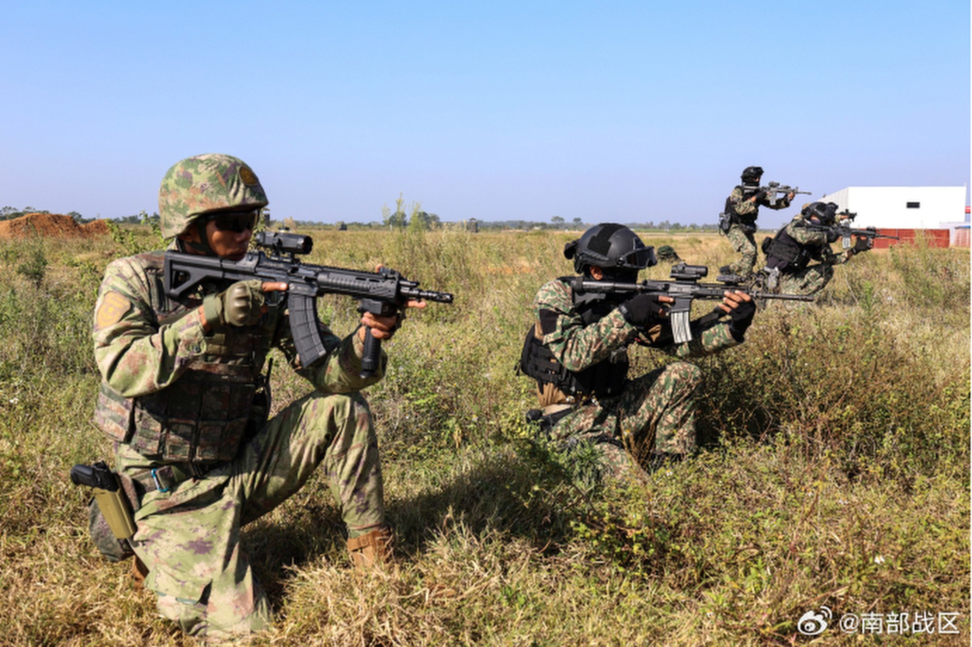 Aman Youyi-2023 drills involve more than 3,000 military personnel from six nations. Photo: Weibo @南部战区