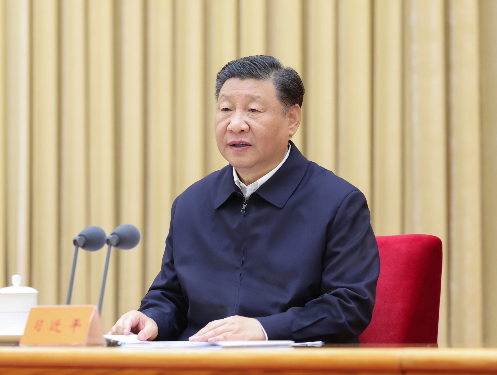 President Xi Jinping called preventing and resolving financial risks an “eternal theme” for the government. Photo: Xinhua