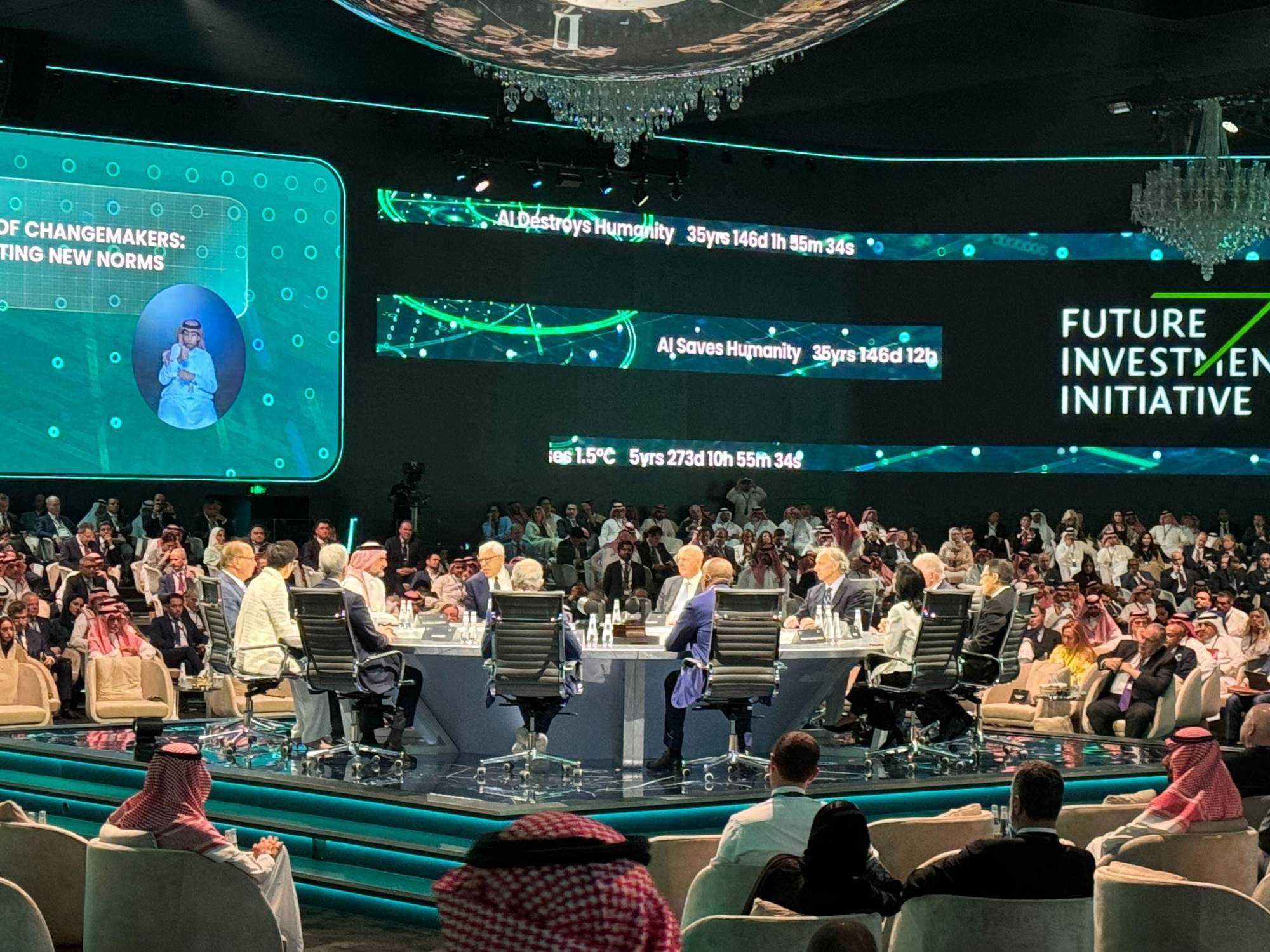 The Board of Changemakers session at the FII New Compass conference in Riyadh on October 24, 2023. Photo: Catherine So.
